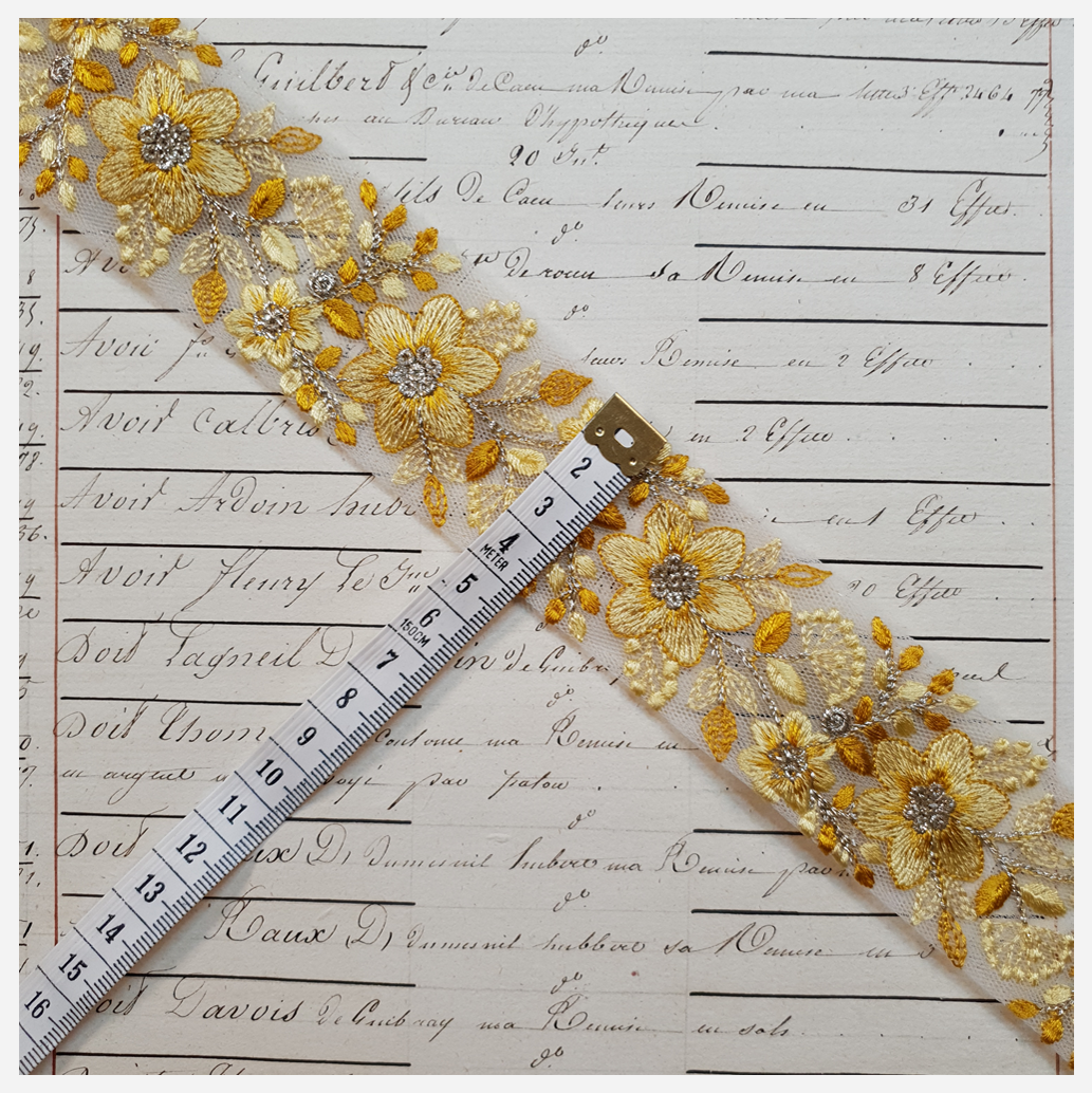 Embroidered Trim - 1 Meter - (ITR-1171)