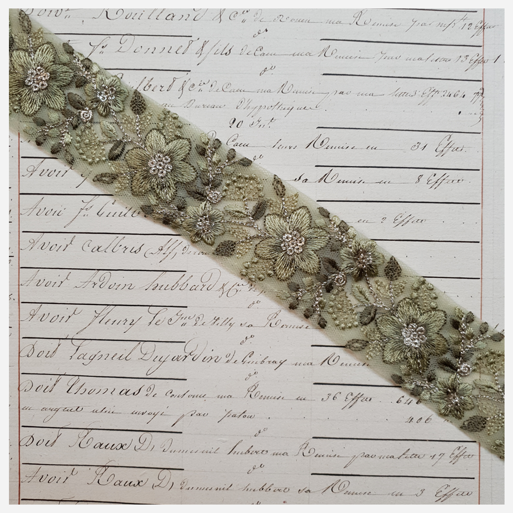 Embroidered Trim - 1 Meter - (ITR-1172)