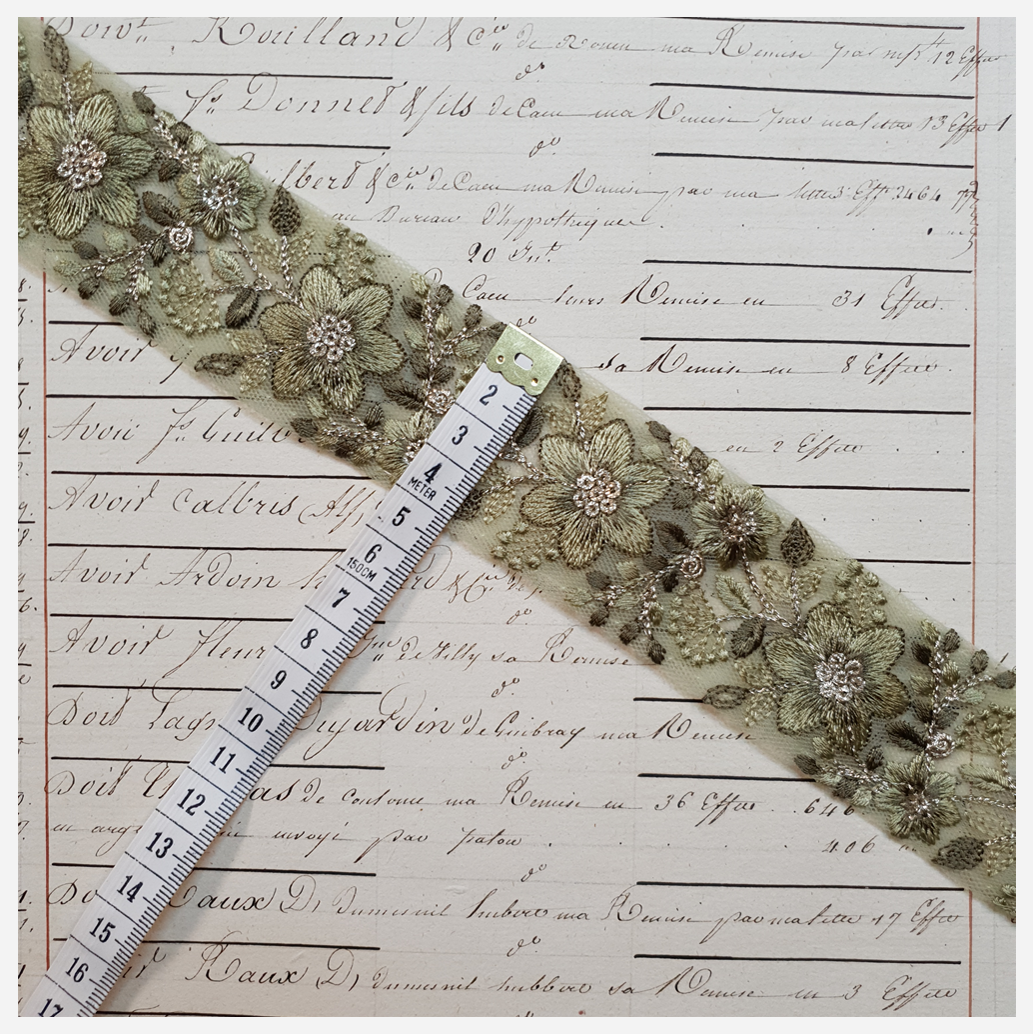 Embroidered Trim - 1 Meter - (ITR-1172)