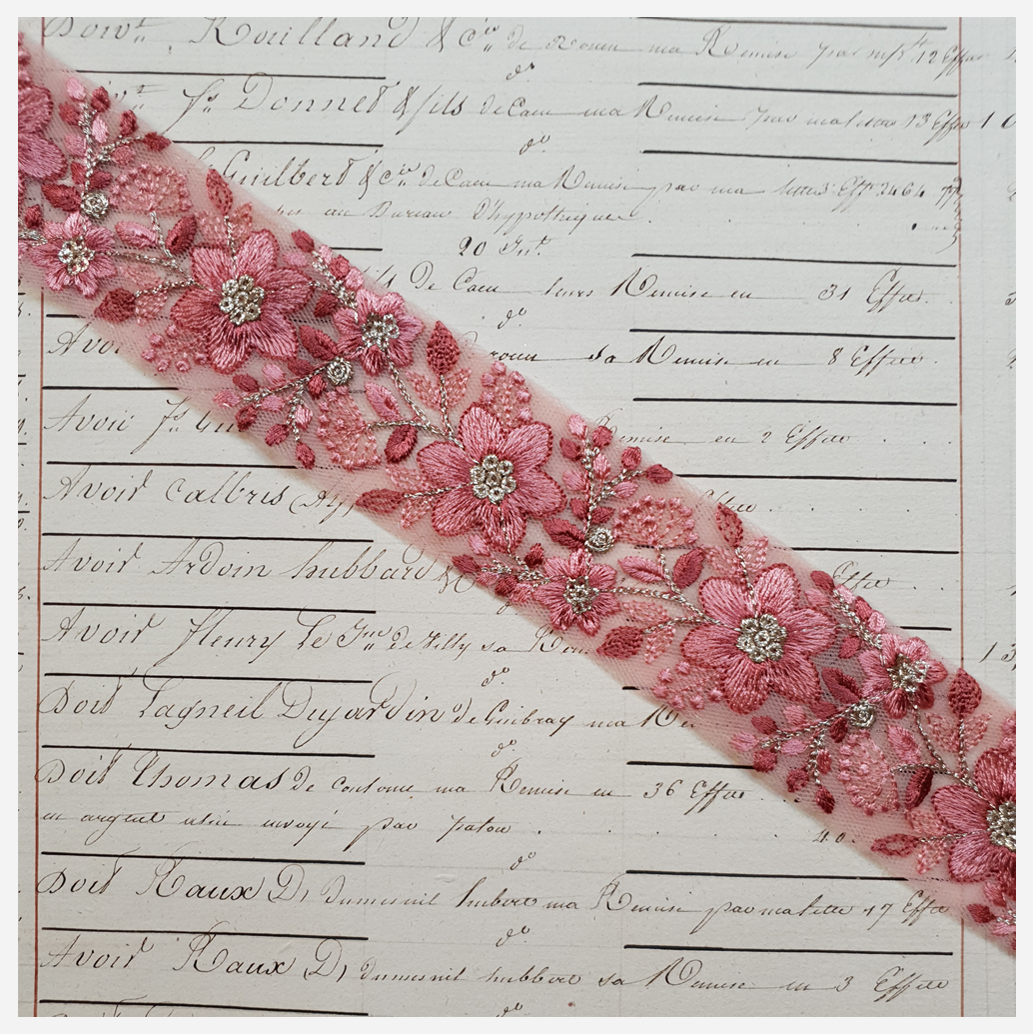 Embroidered Trim - 1 Meter - (ITR-1173)