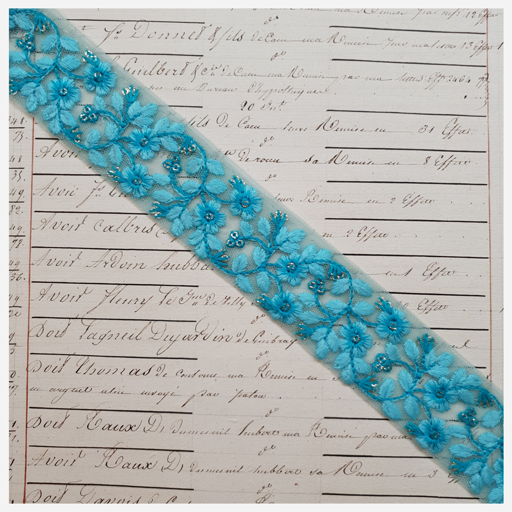 Embroidered Trim - 1 Meter - (ITR-1174)