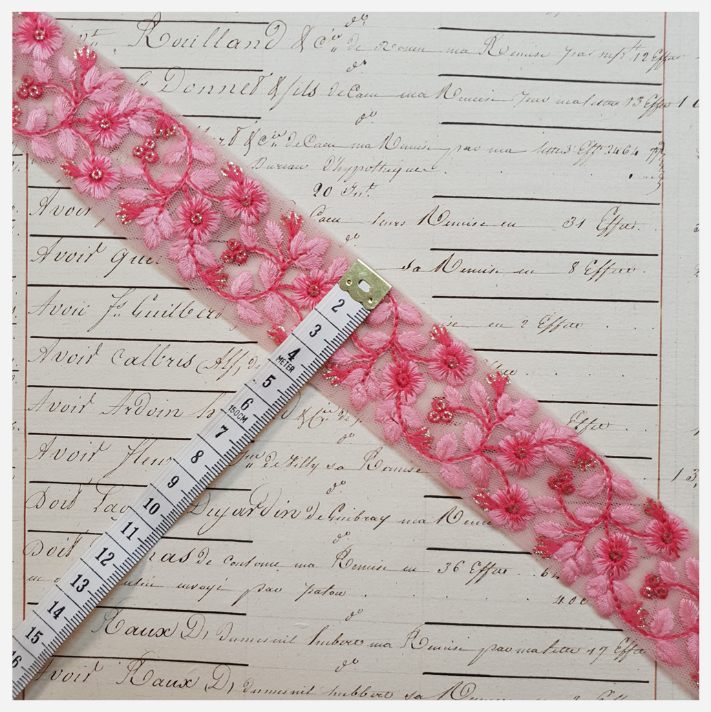 Embroidered Trim - 1 Meter - (ITR-1178)