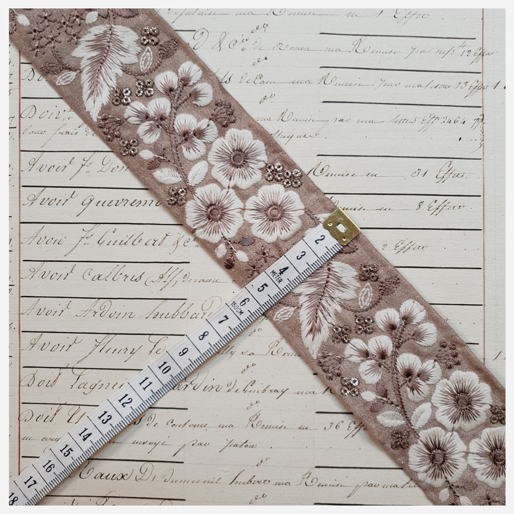 Embroidered Trim - 1 Meter - (ITR-1181)