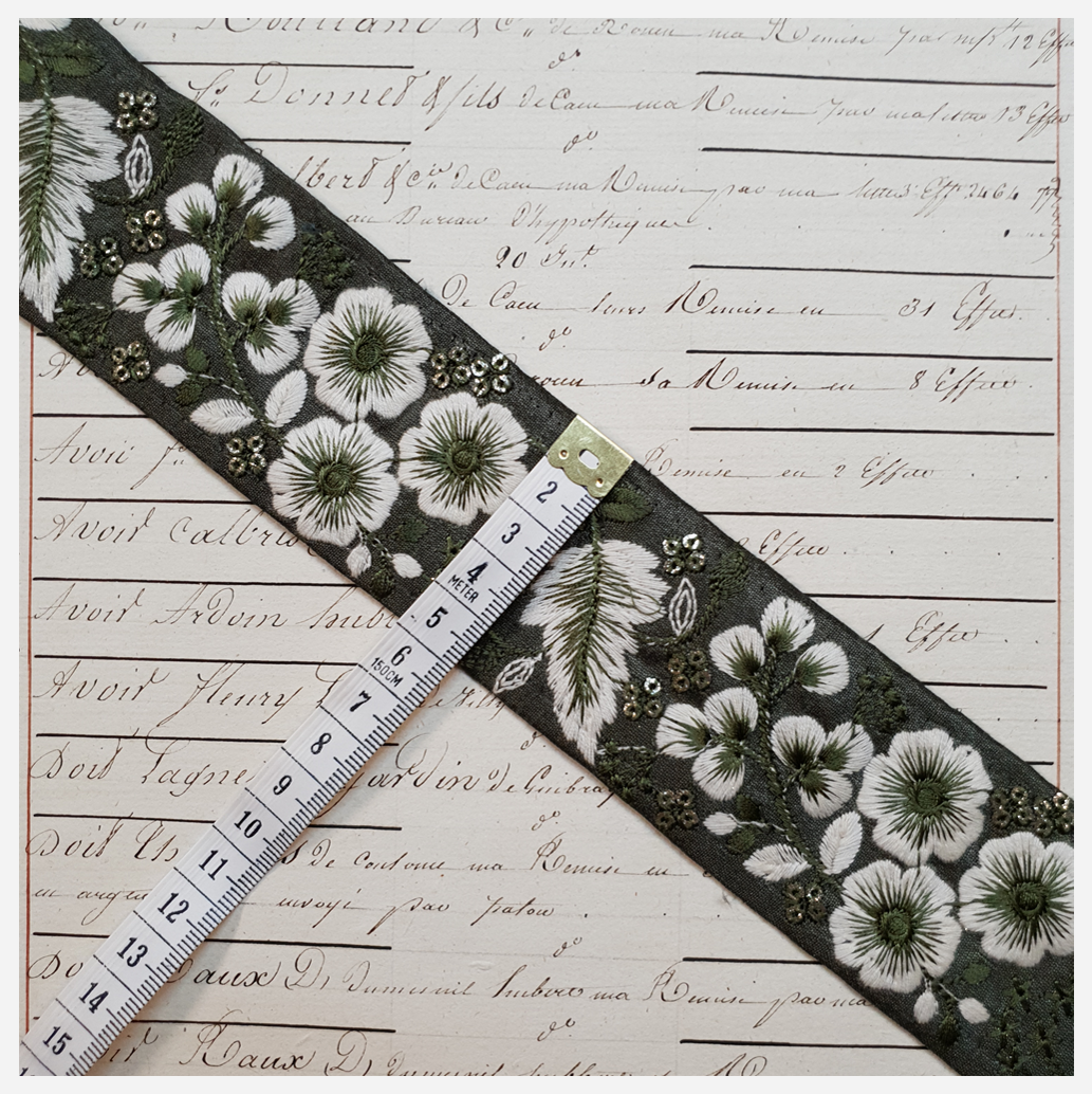 Embroidered Trim - 1 Meter - (ITR-1182)