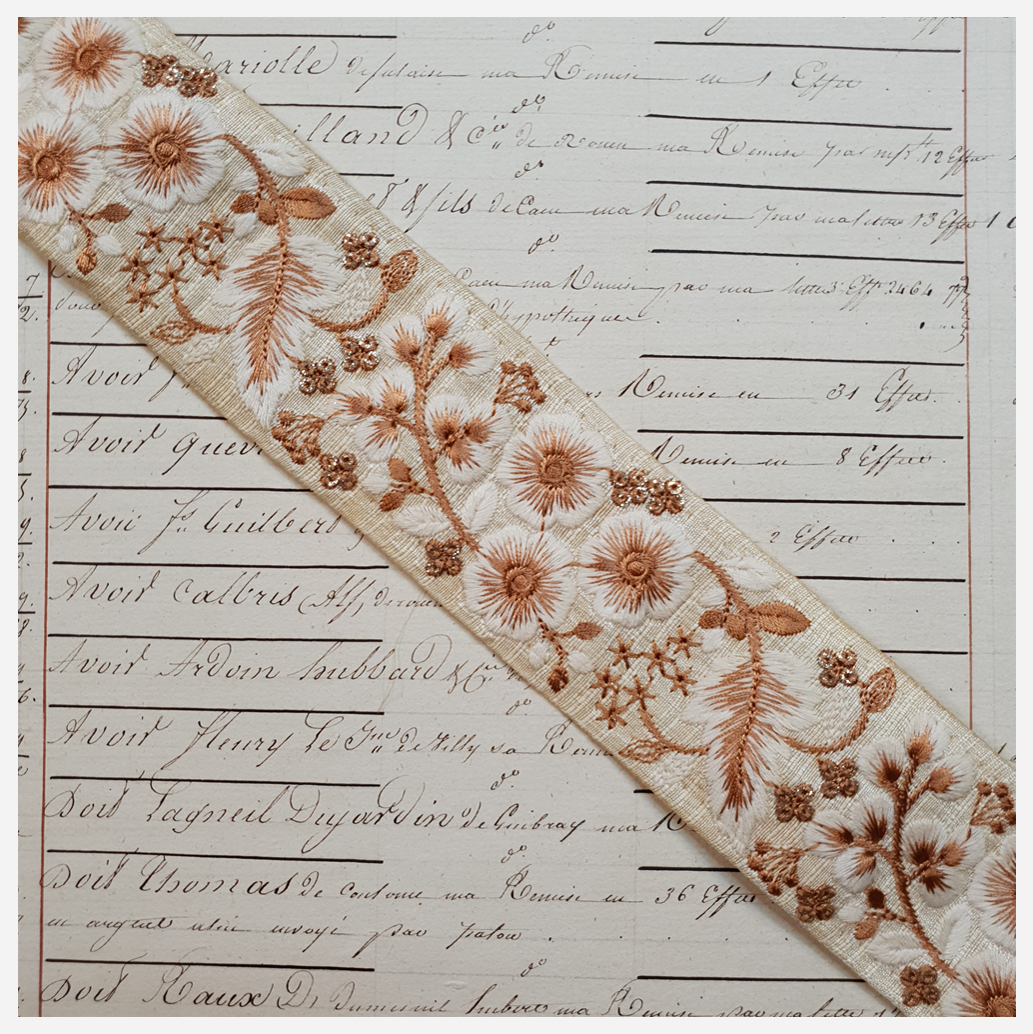 Embroidered Trim - 1 Meter - (ITR-1184)