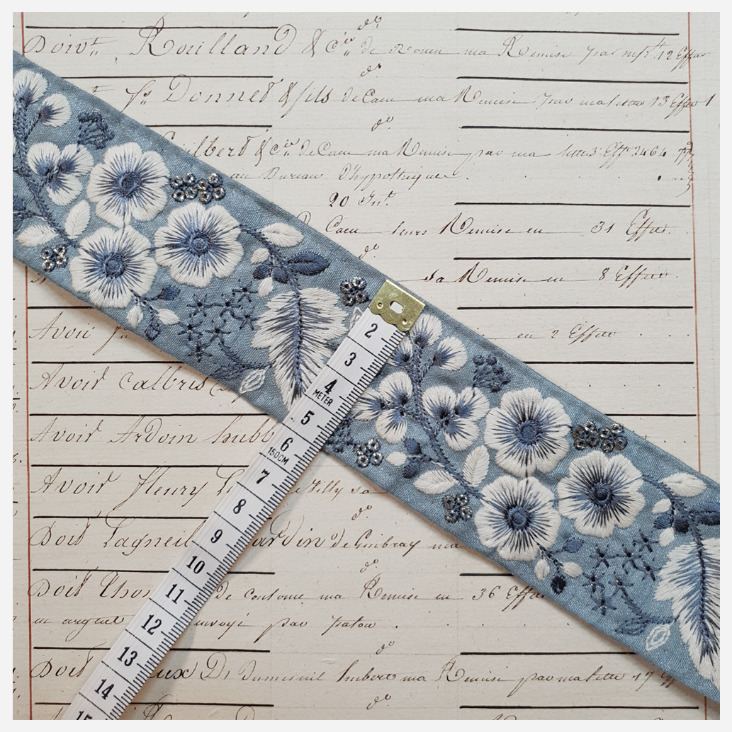 Embroidered Trim - 1 Meter - (ITR-1186)