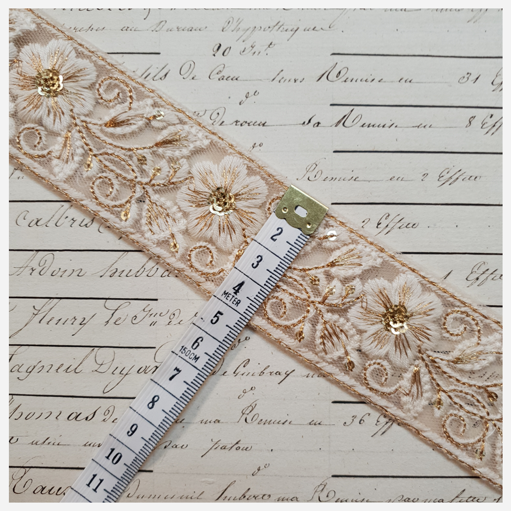 Embroidered Trim - 1 Meter - (ITR-1191)