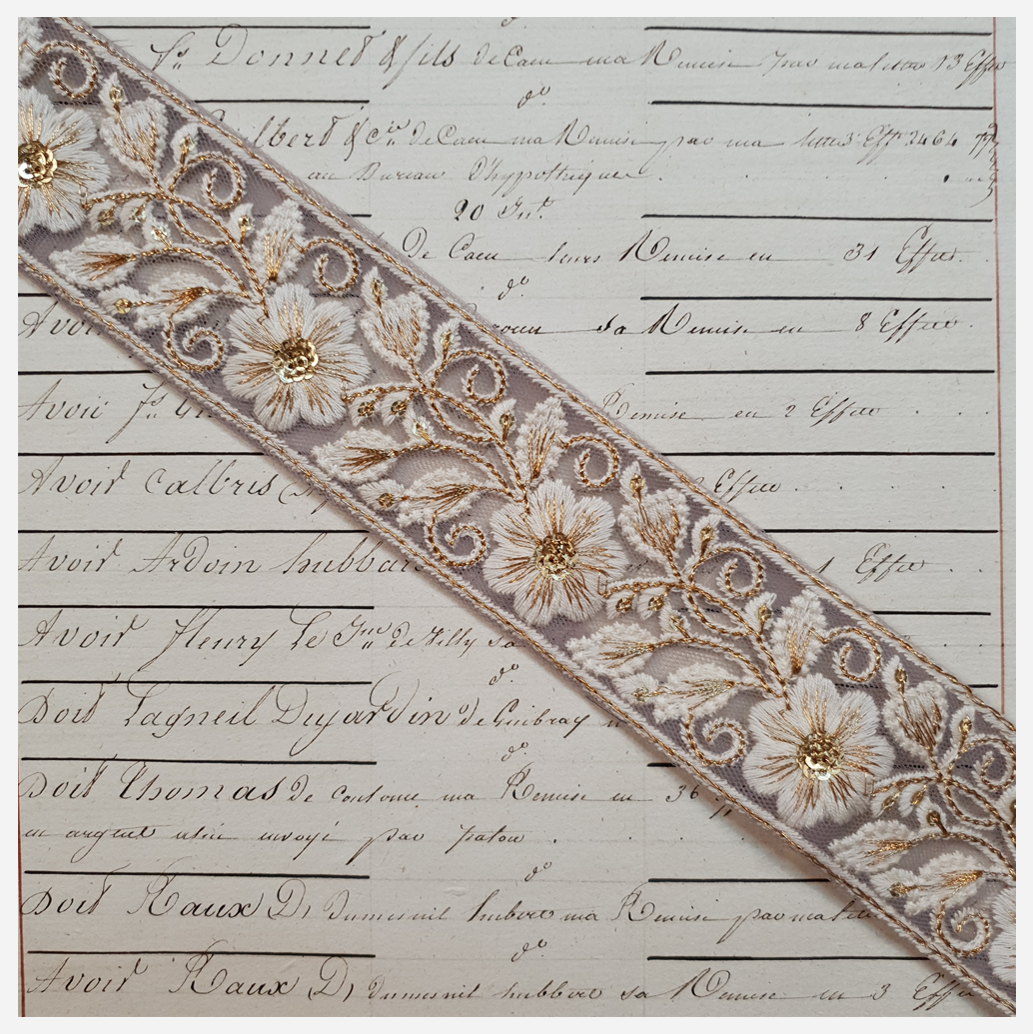 Embroidered Trim - 1 Meter - (ITR-1194)