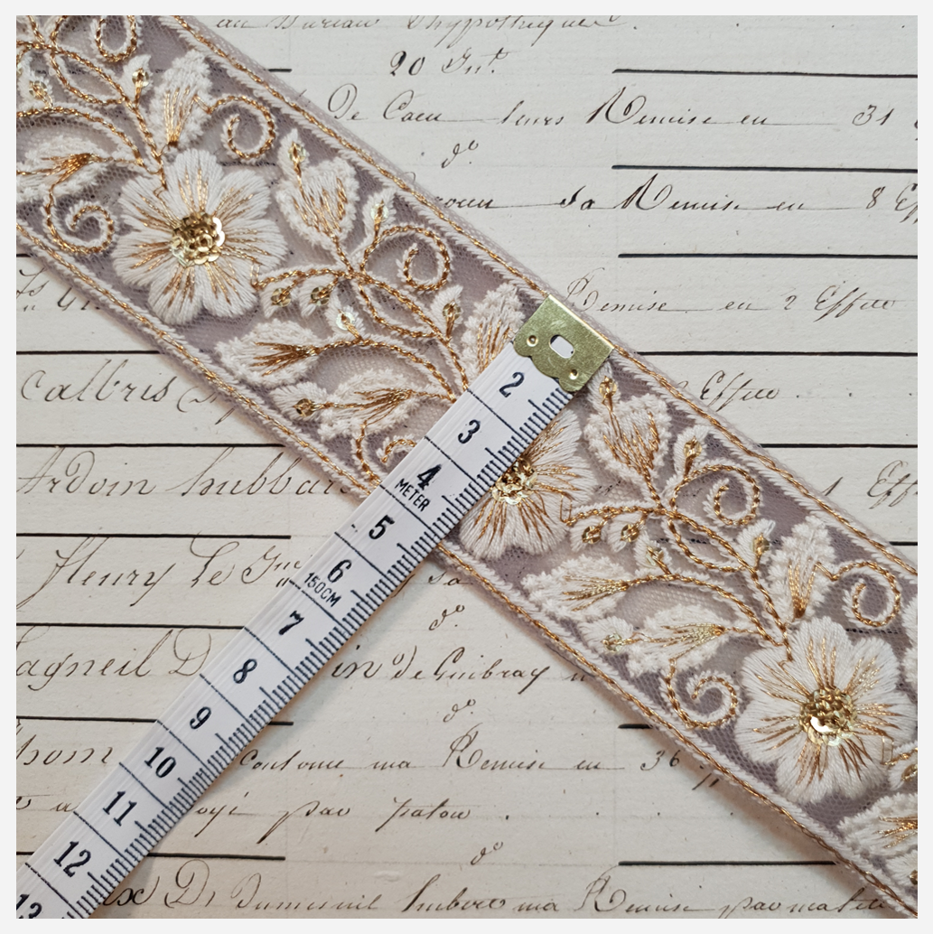 Embroidered Trim - 1 Meter - (ITR-1194)