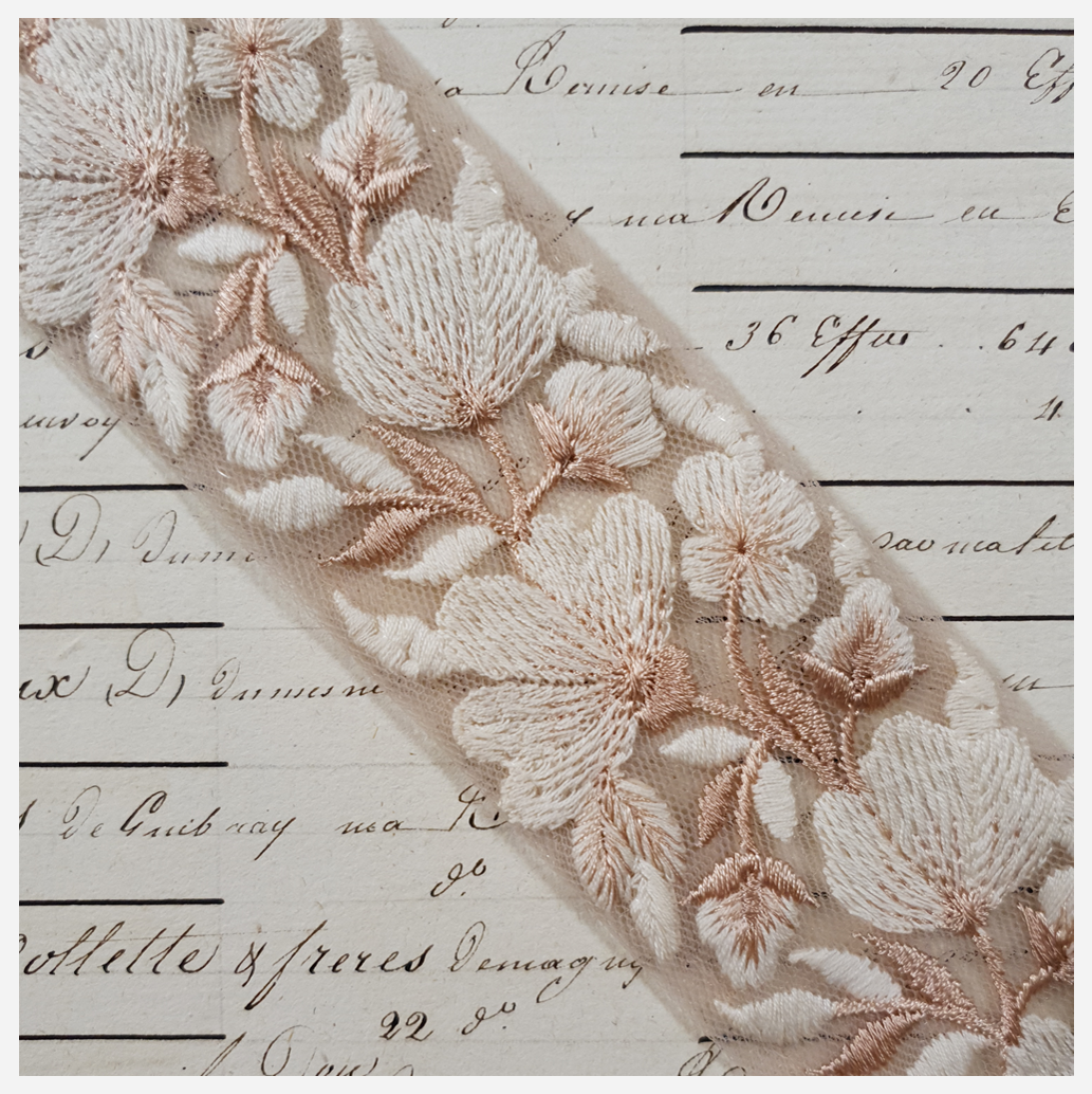 Embroidered Trim - 1 Meter - (ITR-1199)