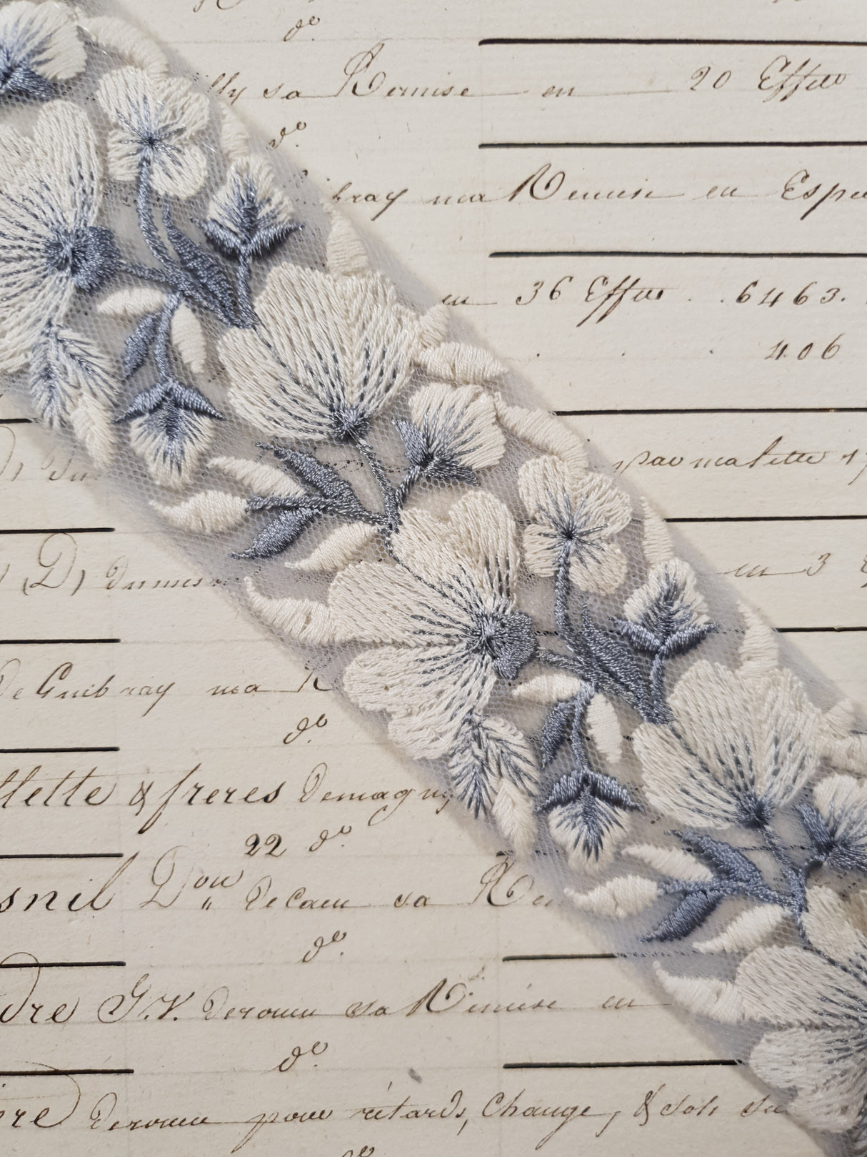 Embroidered Trim - 1 Meter - (ITR-1200)