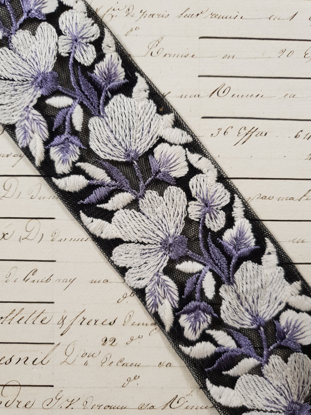 Embroidered Trim - 1 Meter - (ITR-1201)