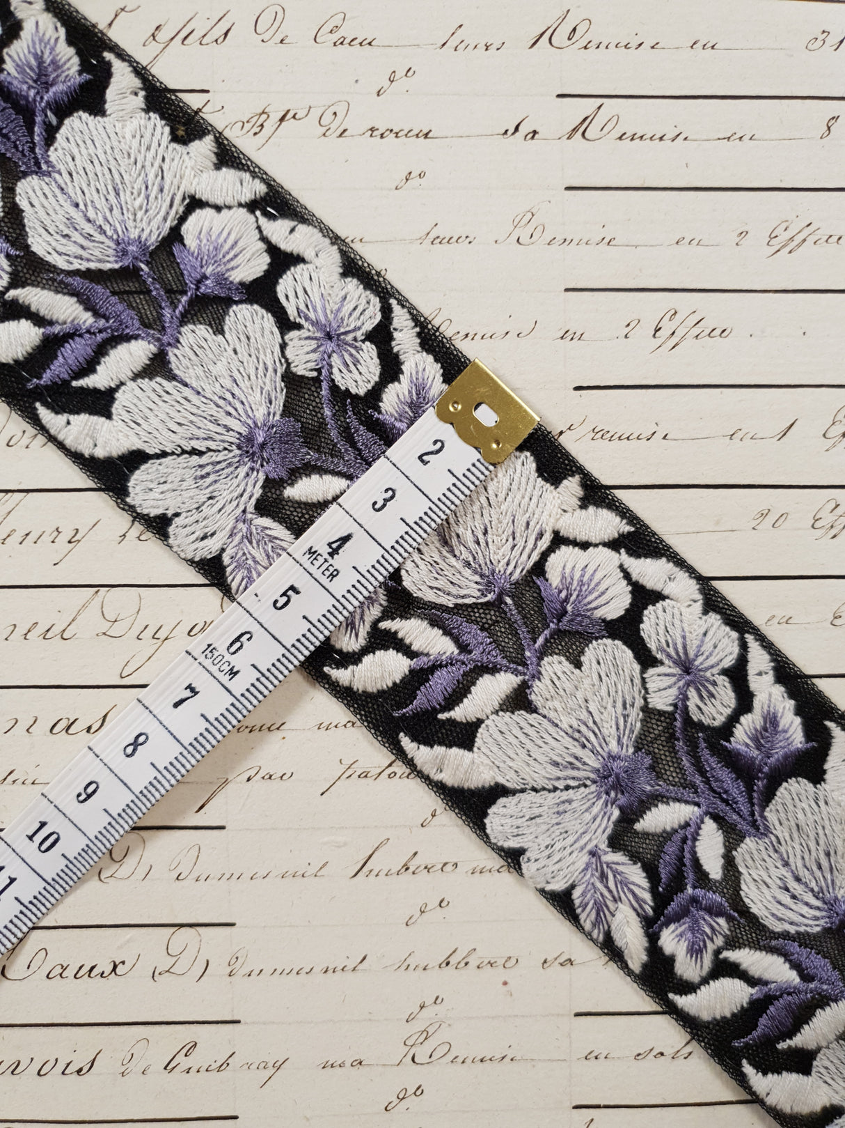 Embroidered Trim - 1 Meter - (ITR-1201)