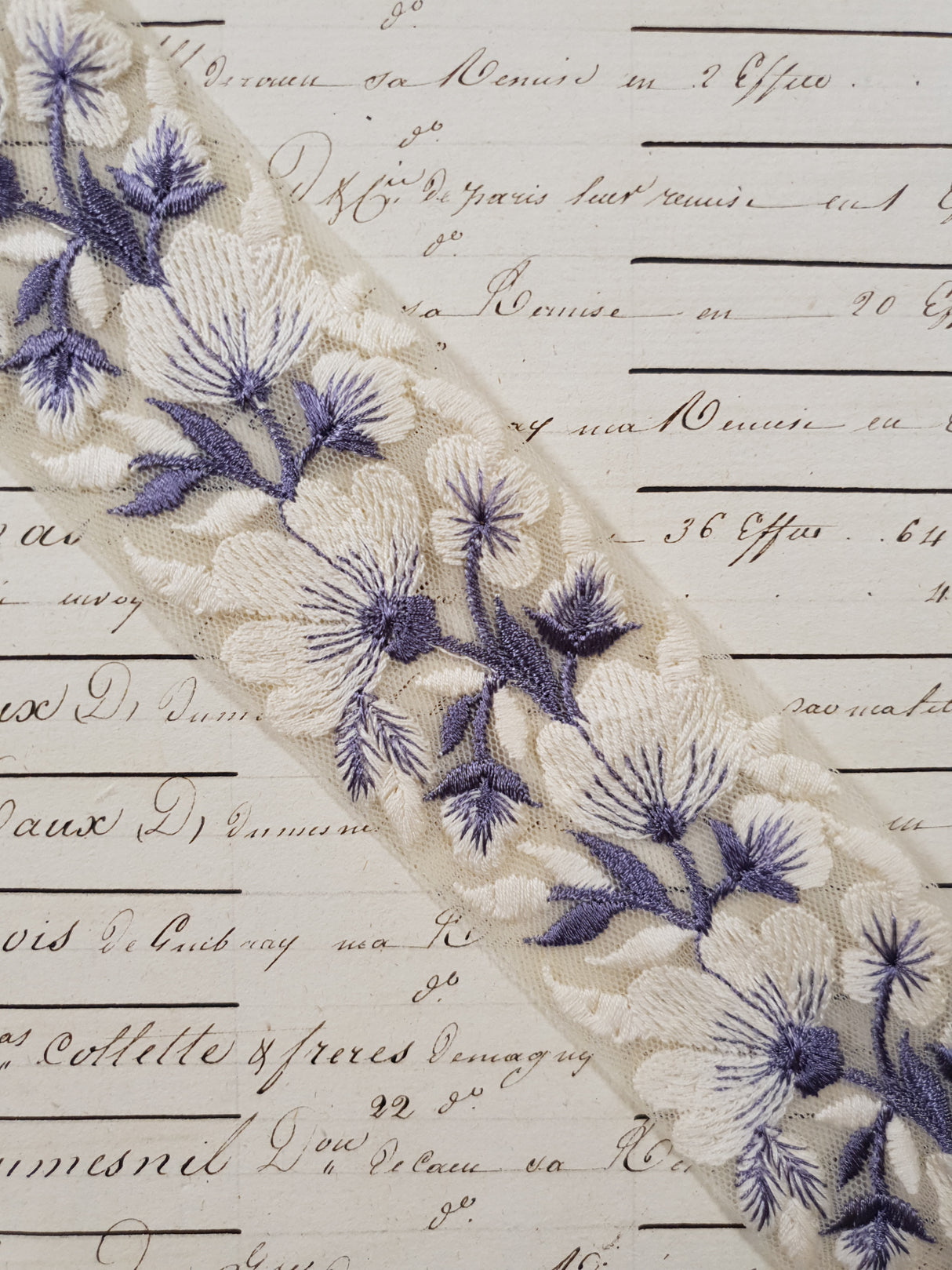 Embroidered Trim - 1 Meter - (ITR-1203)