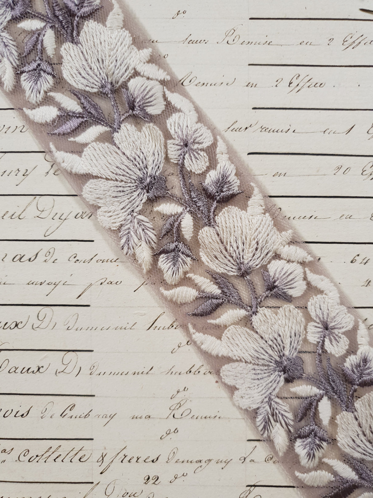 Embroidered Trim - 1 Meter - (ITR-1204)