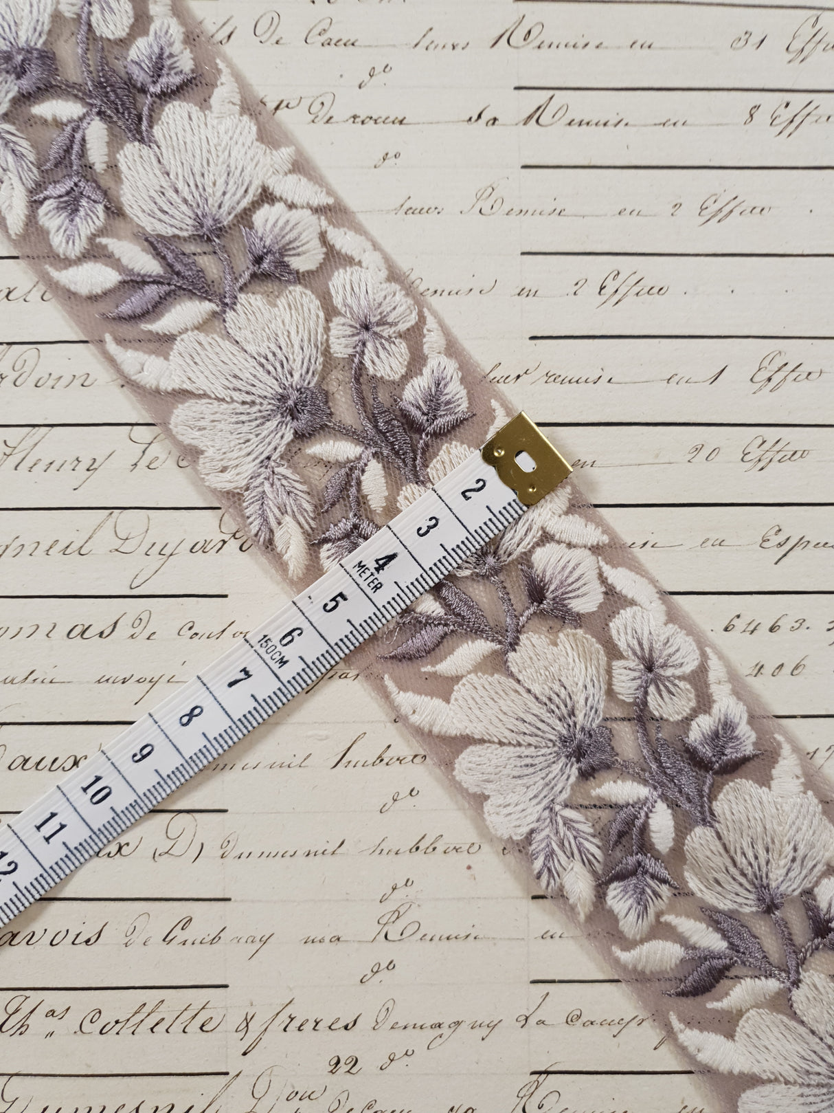 Embroidered Trim - 1 Meter - (ITR-1204)