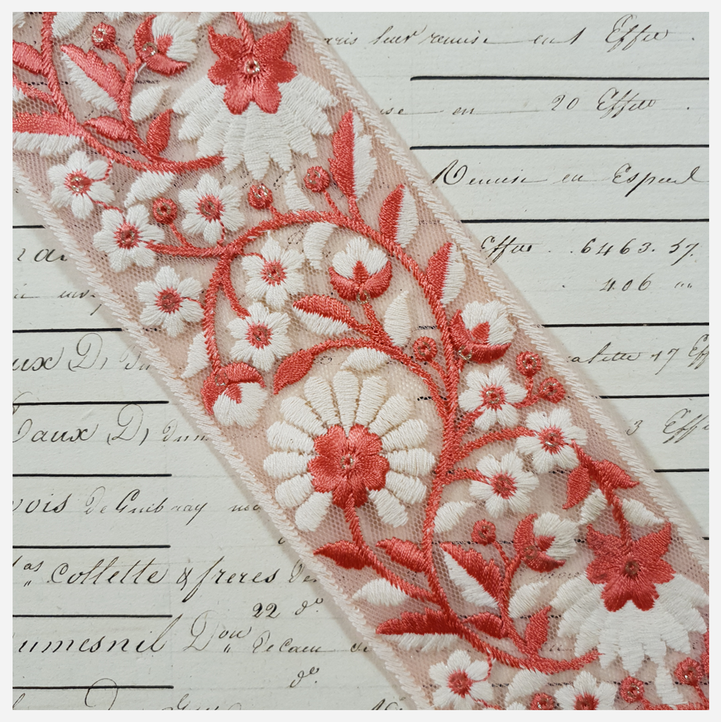 Embroidered Trim - 1 Meter - (ITR-1205)