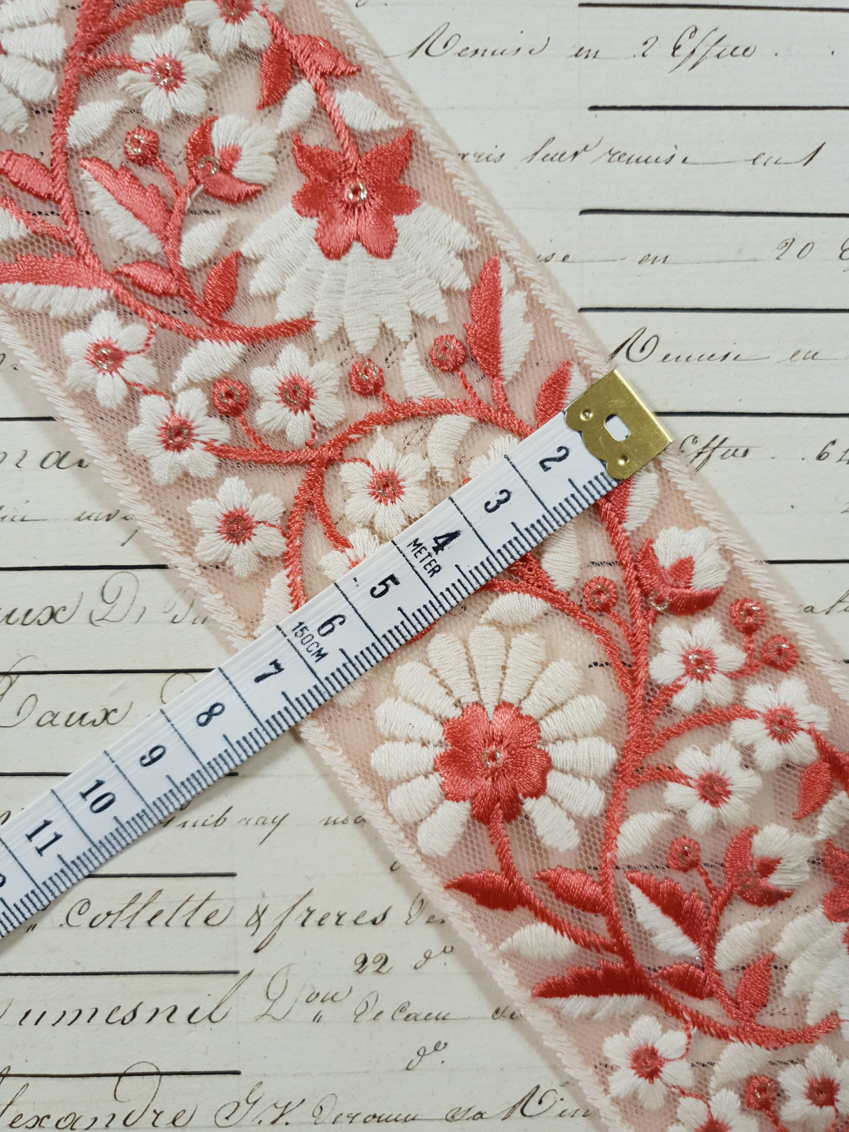 Embroidered Trim - 1 Meter - (ITR-1205)