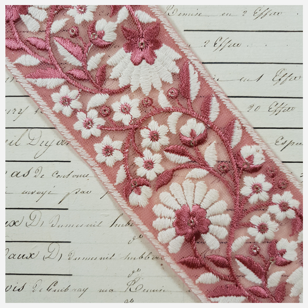 Embroidered Trim - 1 Meter - (ITR-1207)