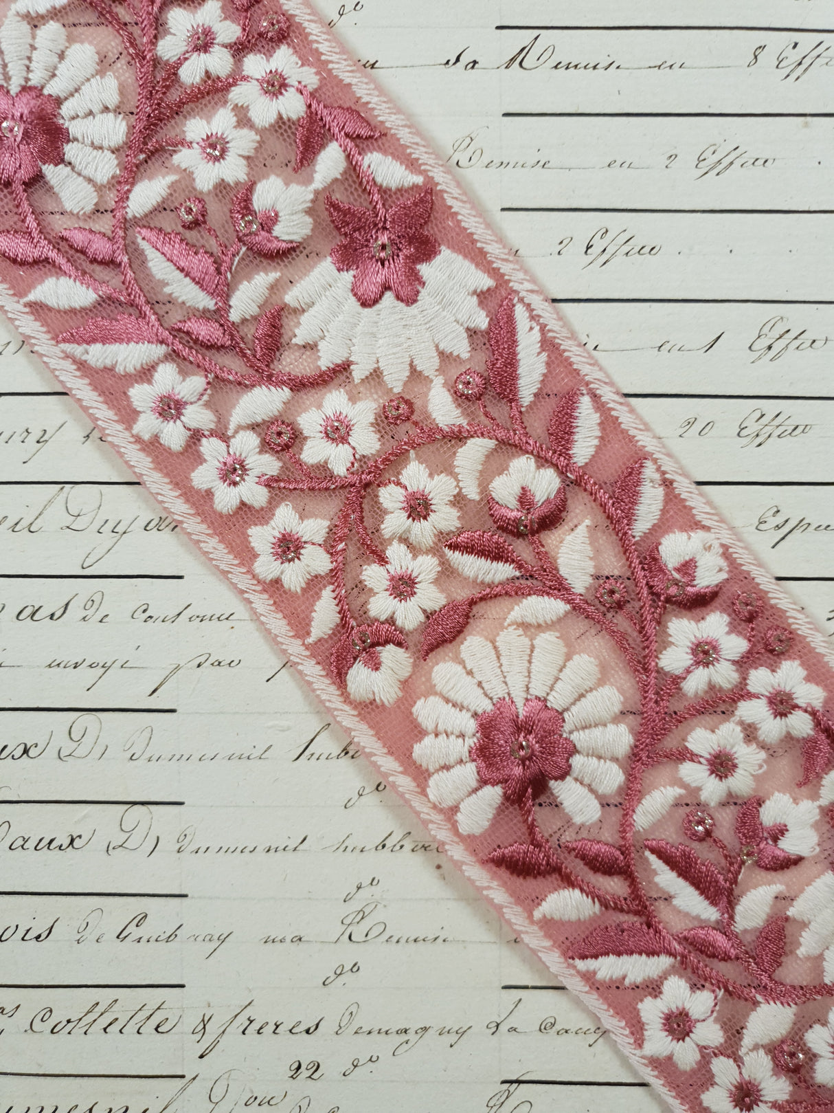 Embroidered Trim - 1 Meter - (ITR-1207)