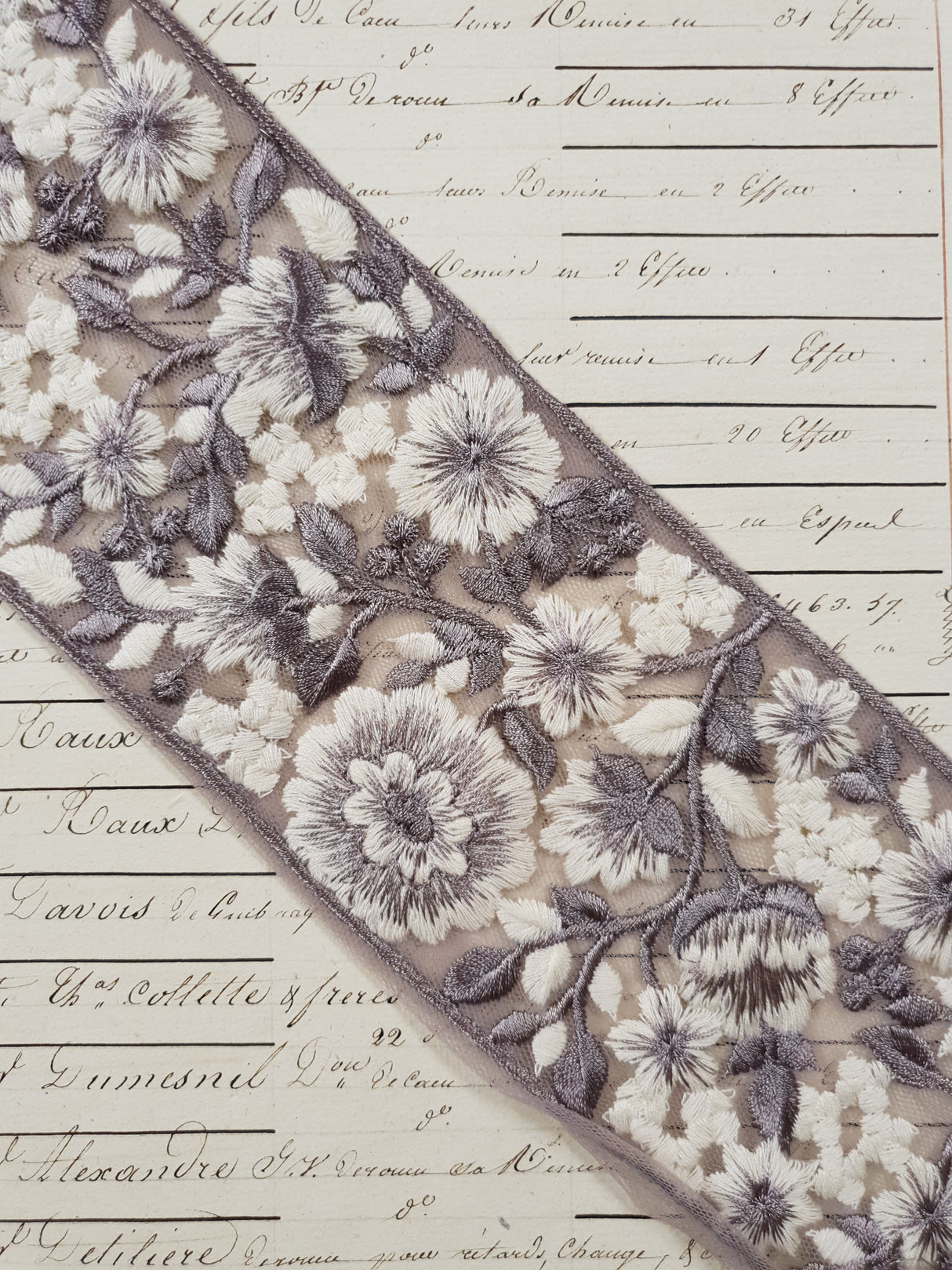 Embroidered Trim - 1 Meter - (ITR-1209)