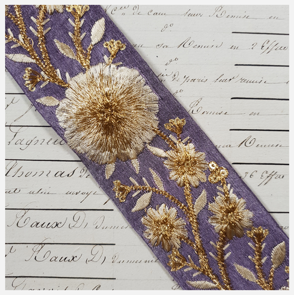 Embroidered Trim - 1 Meter - (ITR-1214)