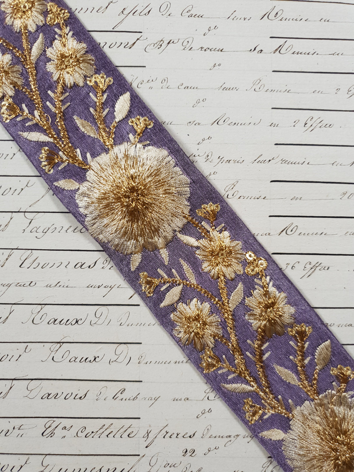 Embroidered Trim - 1 Meter - (ITR-1214)