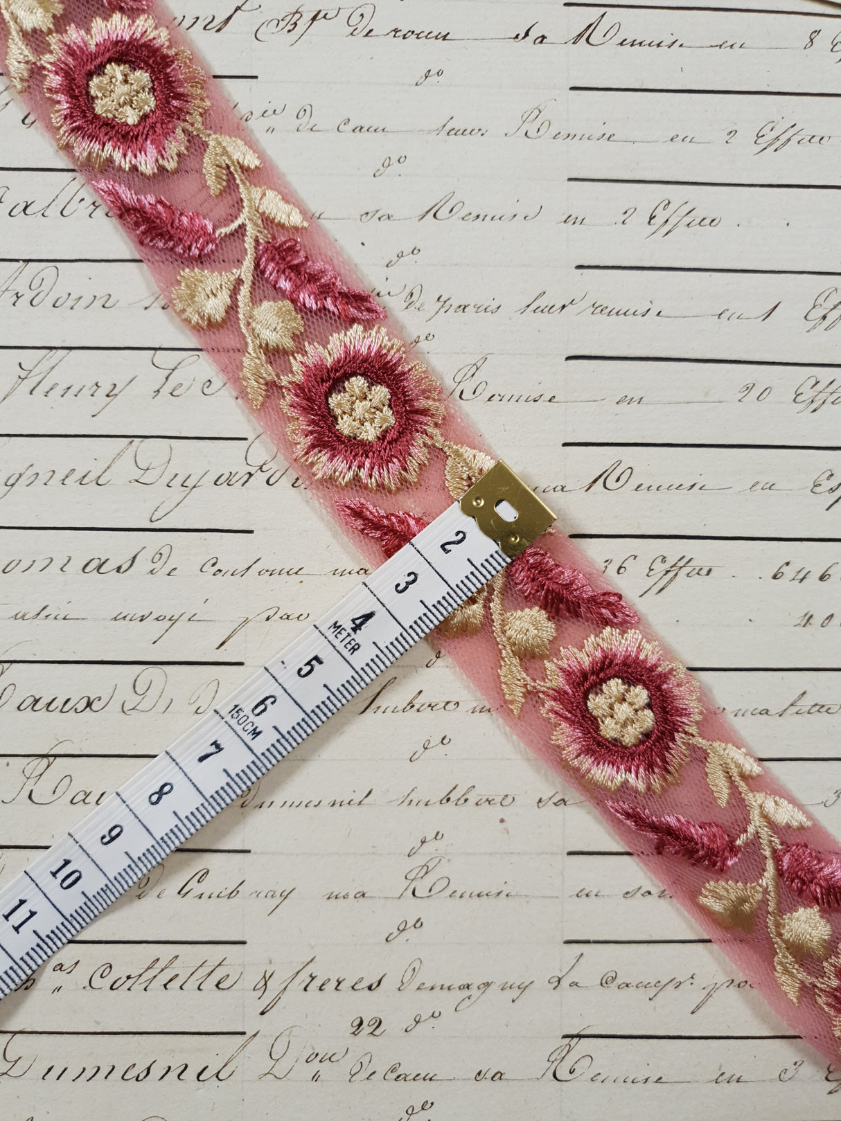 Embroidered Trim - 1 Meter - (ITR-1215)