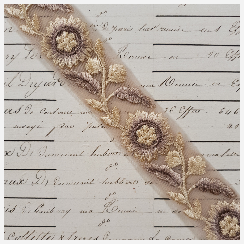 Embroidered Trim - 1 Meter - (ITR-1216)