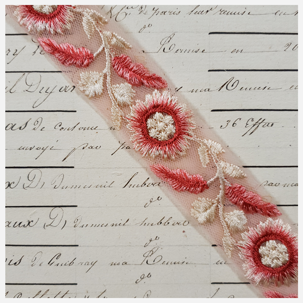 Embroidered Trim - 1 Meter - (ITR-1217)