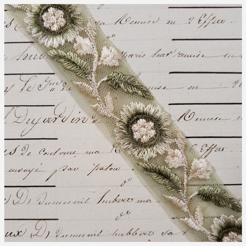 Embroidered Trim - 1 Meter - (ITR-1218)