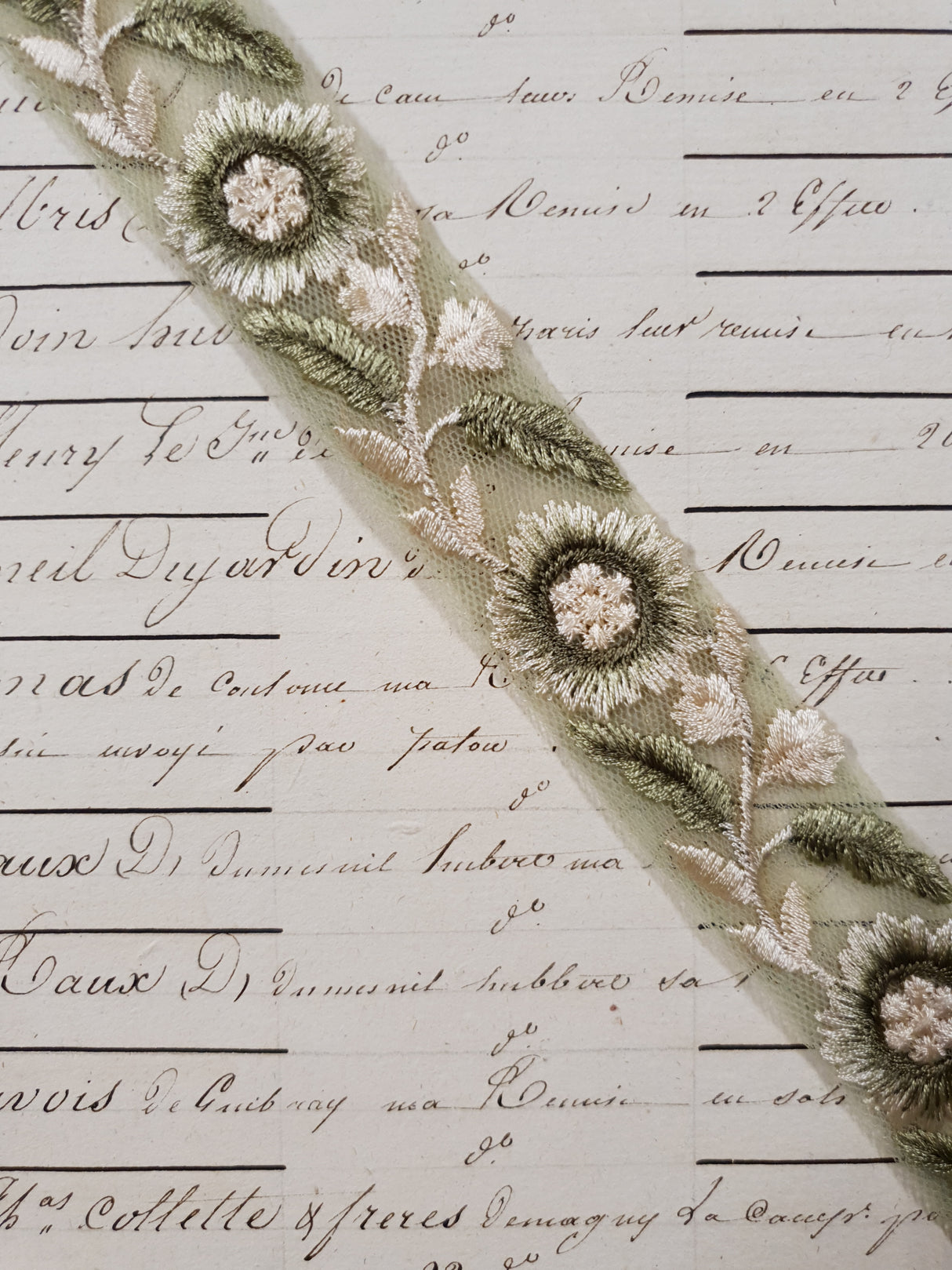 Embroidered Trim - 1 Meter - (ITR-1218)