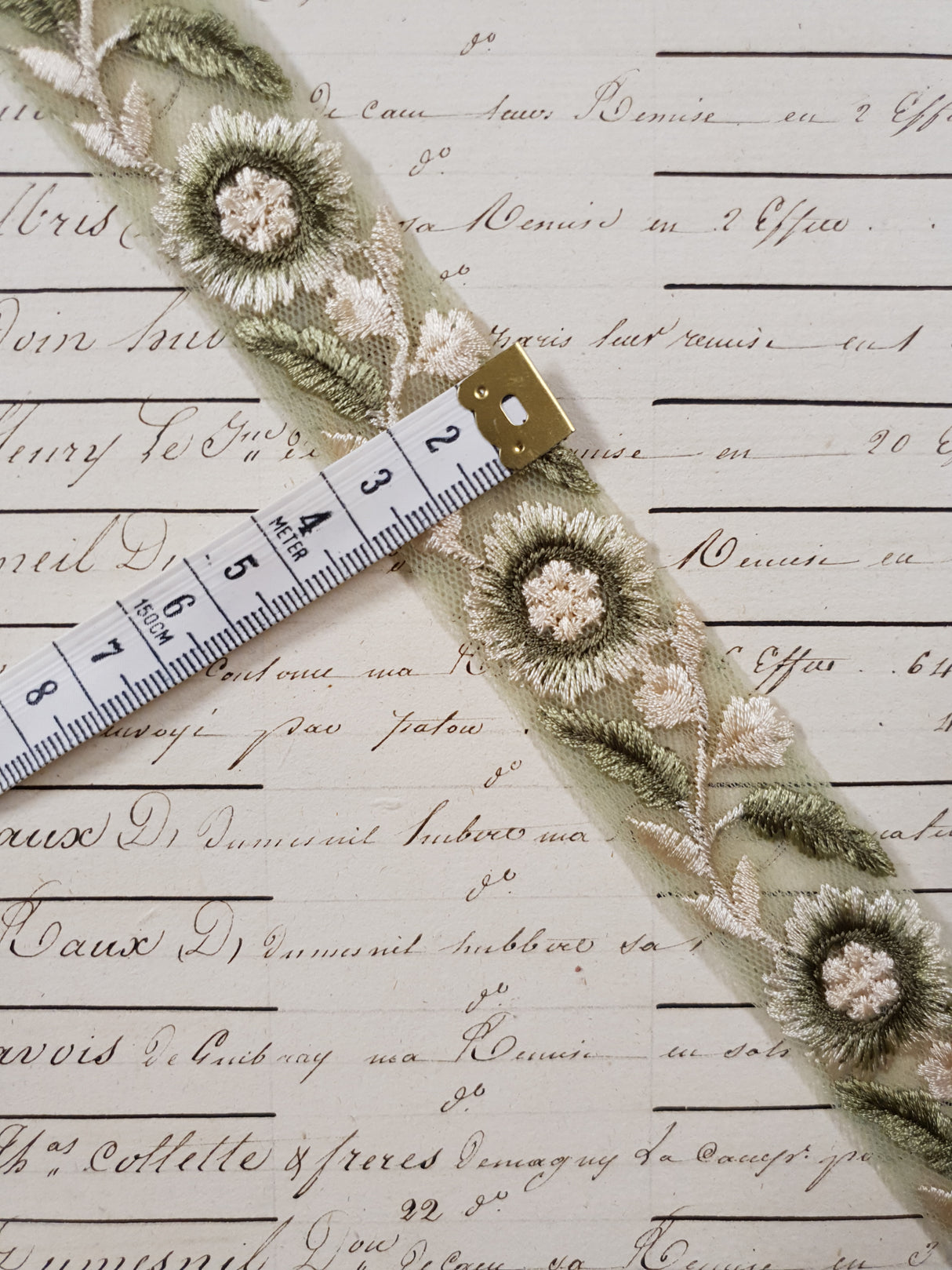 Embroidered Trim - 1 Meter - (ITR-1218)