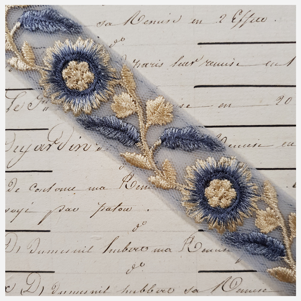 Embroidered Trim - 1 Meter - (ITR-1219)