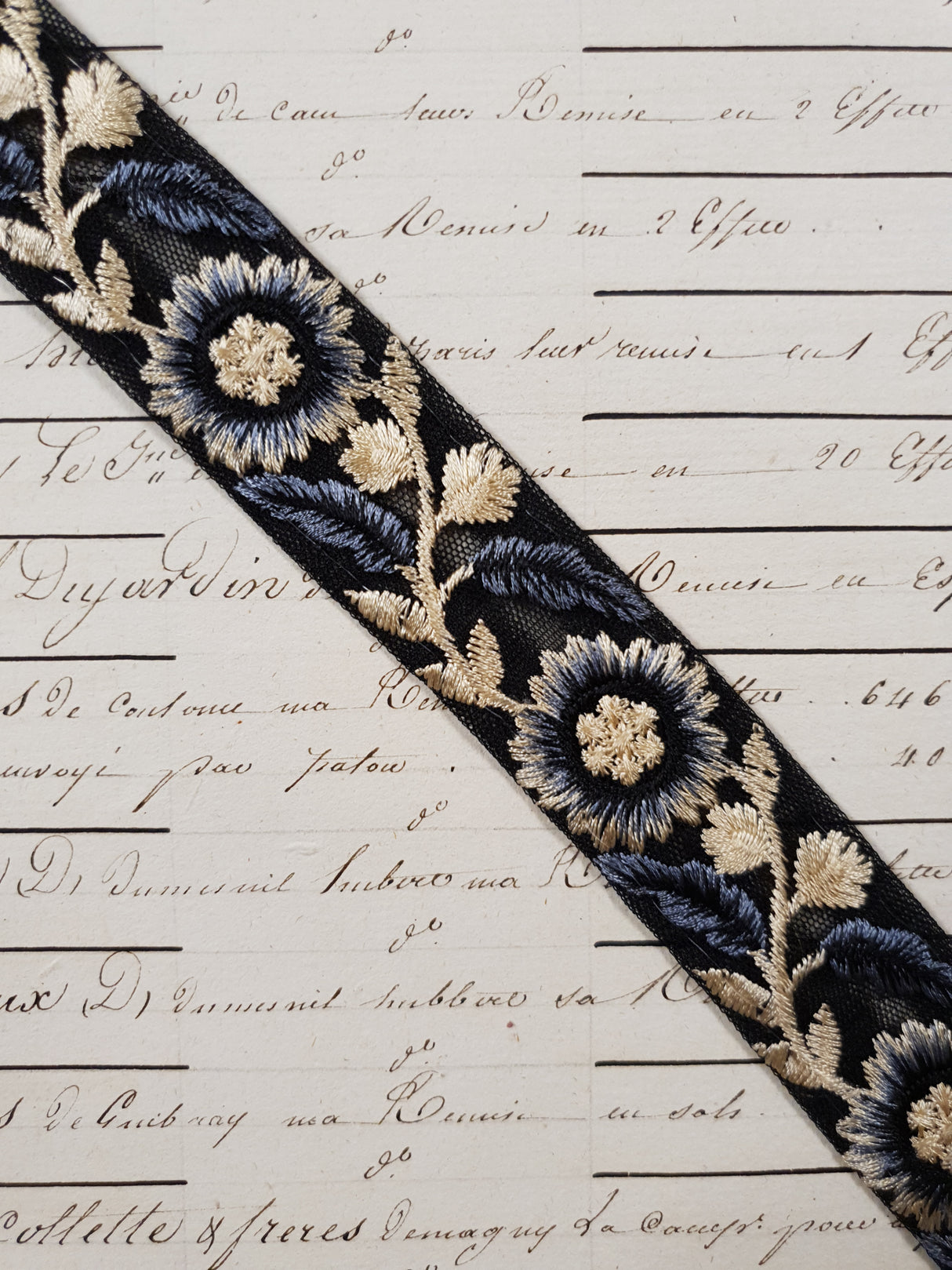 Embroidered Trim - 1 Meter - (ITR-1220)