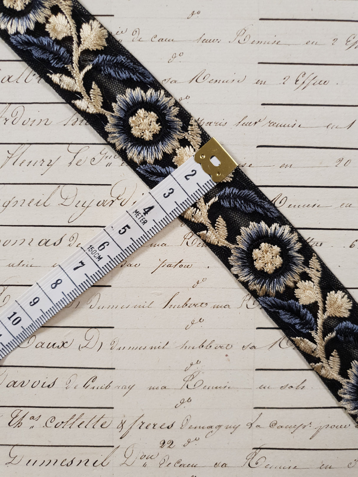 Embroidered Trim - 1 Meter - (ITR-1220)