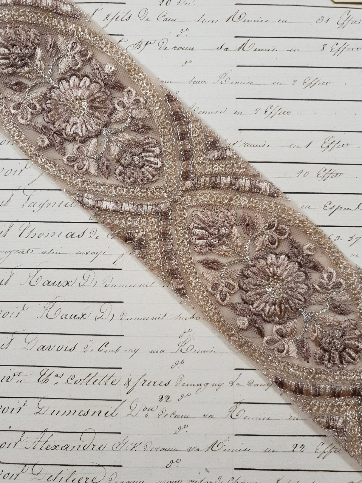 Embroidered Trim - 1 Meter - (ITR-1229)