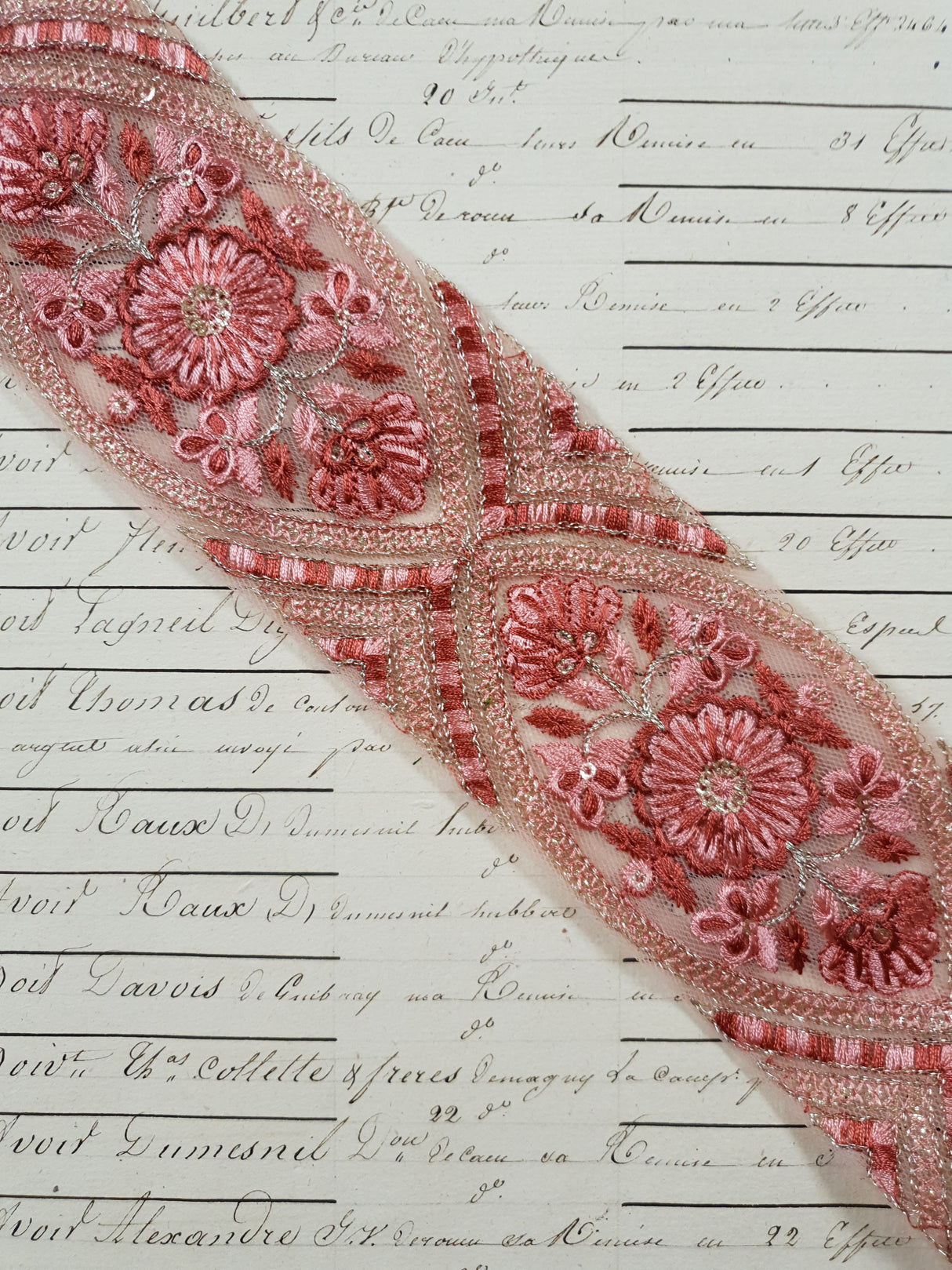 Embroidered Trim - 1 Meter - (ITR-1230)