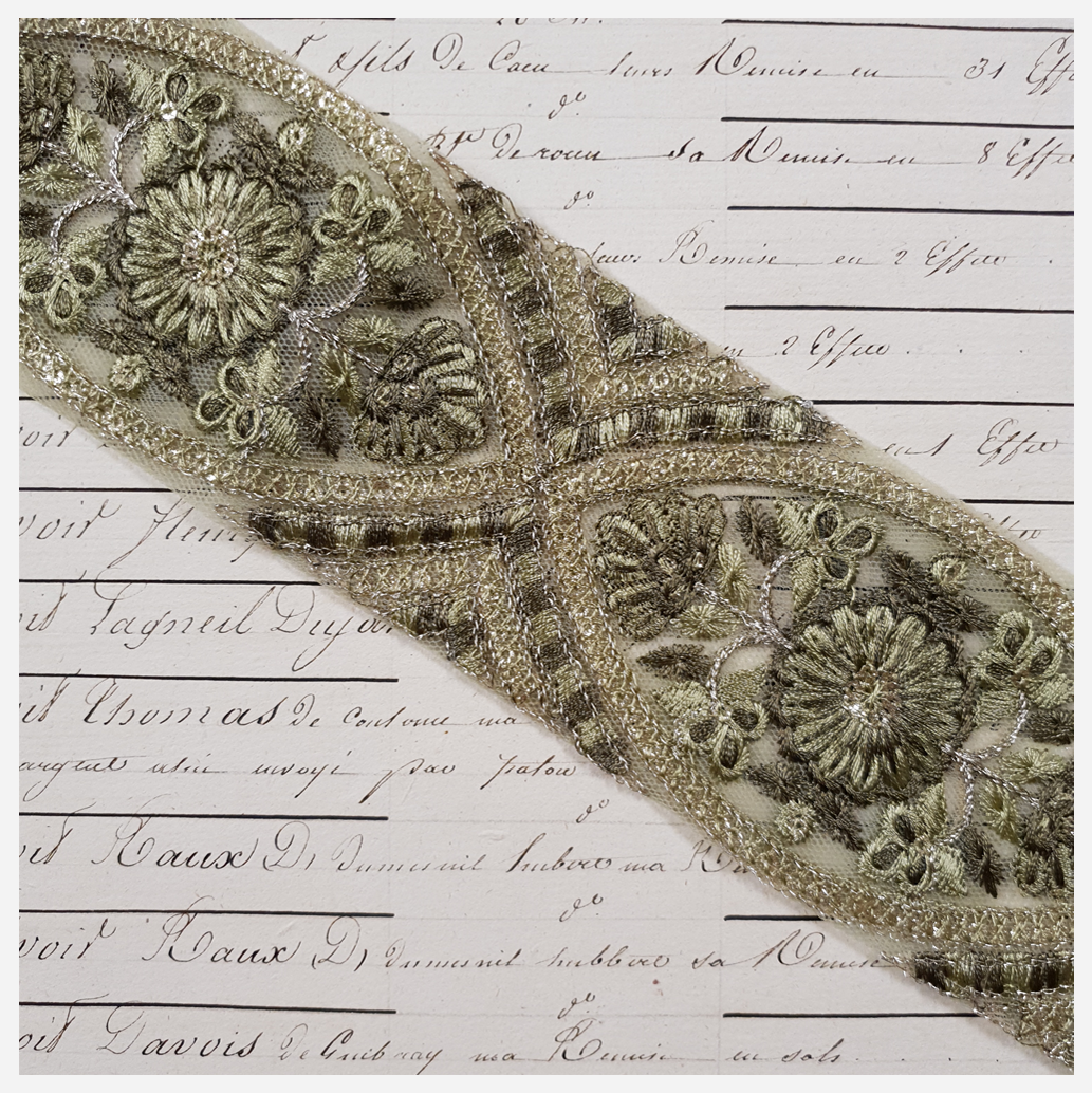 Embroidered Trim - 1 Meter - (ITR-1231)