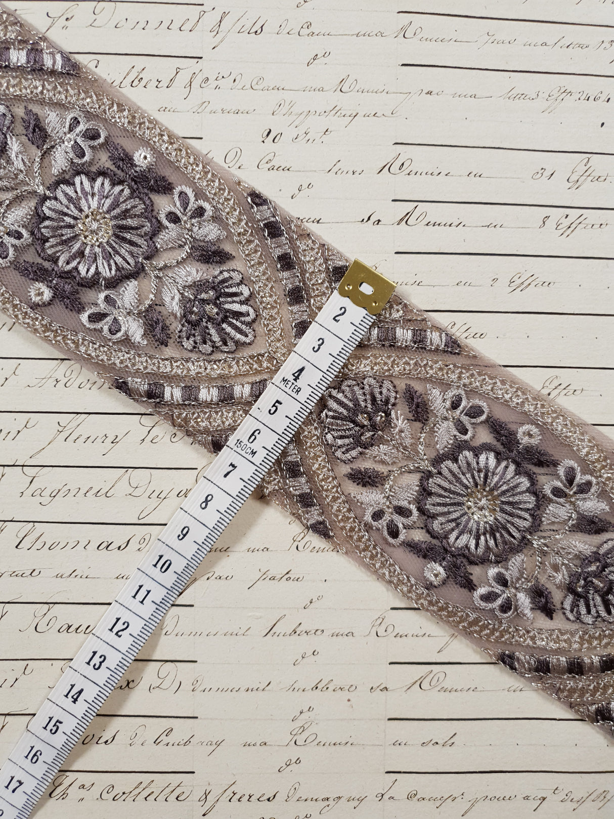 Embroidered Trim - 1 Meter - (ITR-1234)