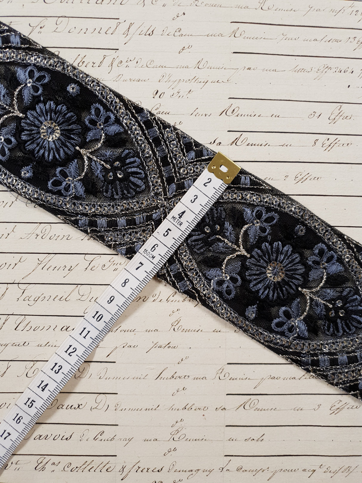 Embroidered Trim - 1 Meter - (ITR-1235)