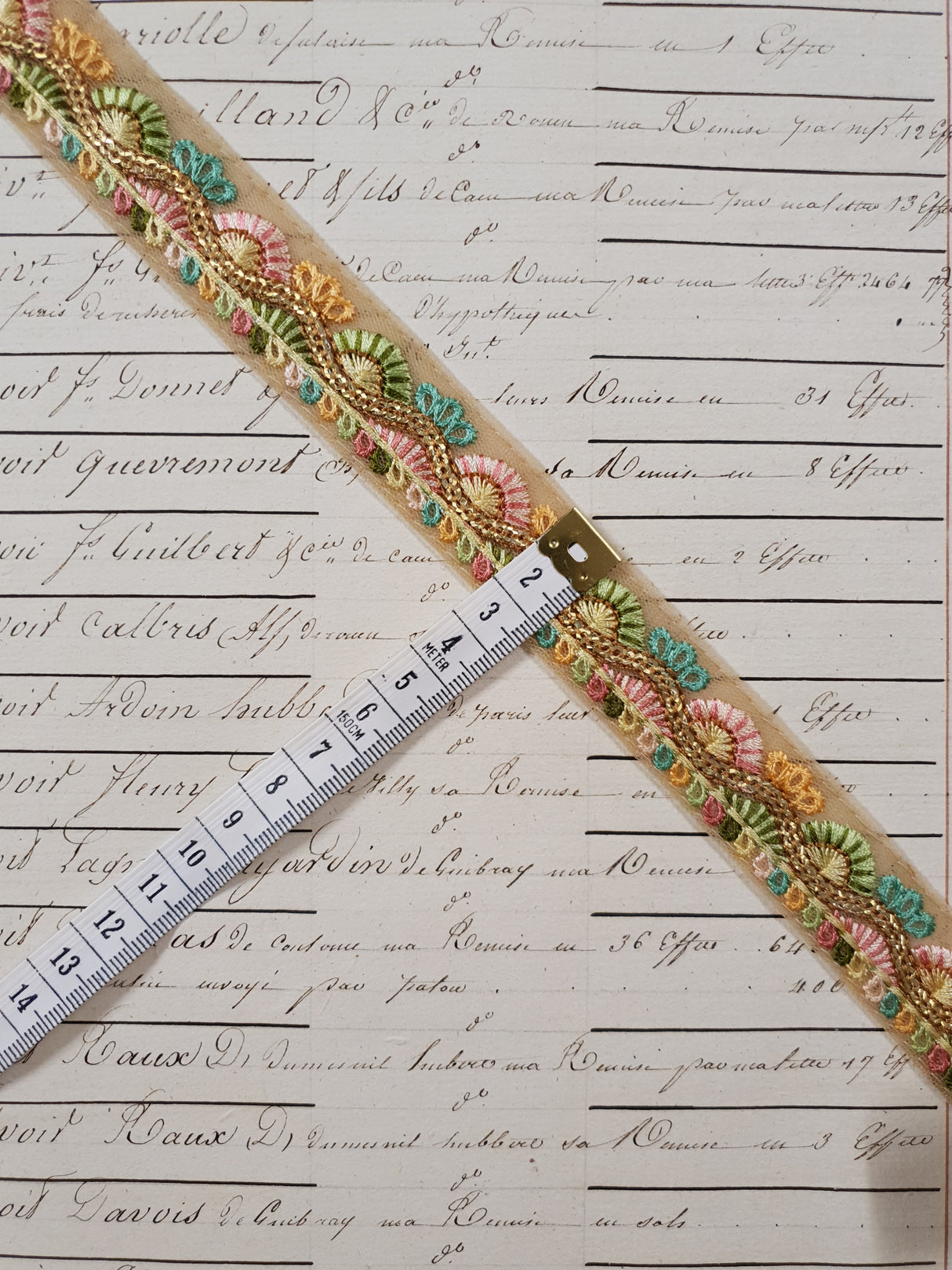 Embroidered Trim - 1 Meter - (ITR-1239)