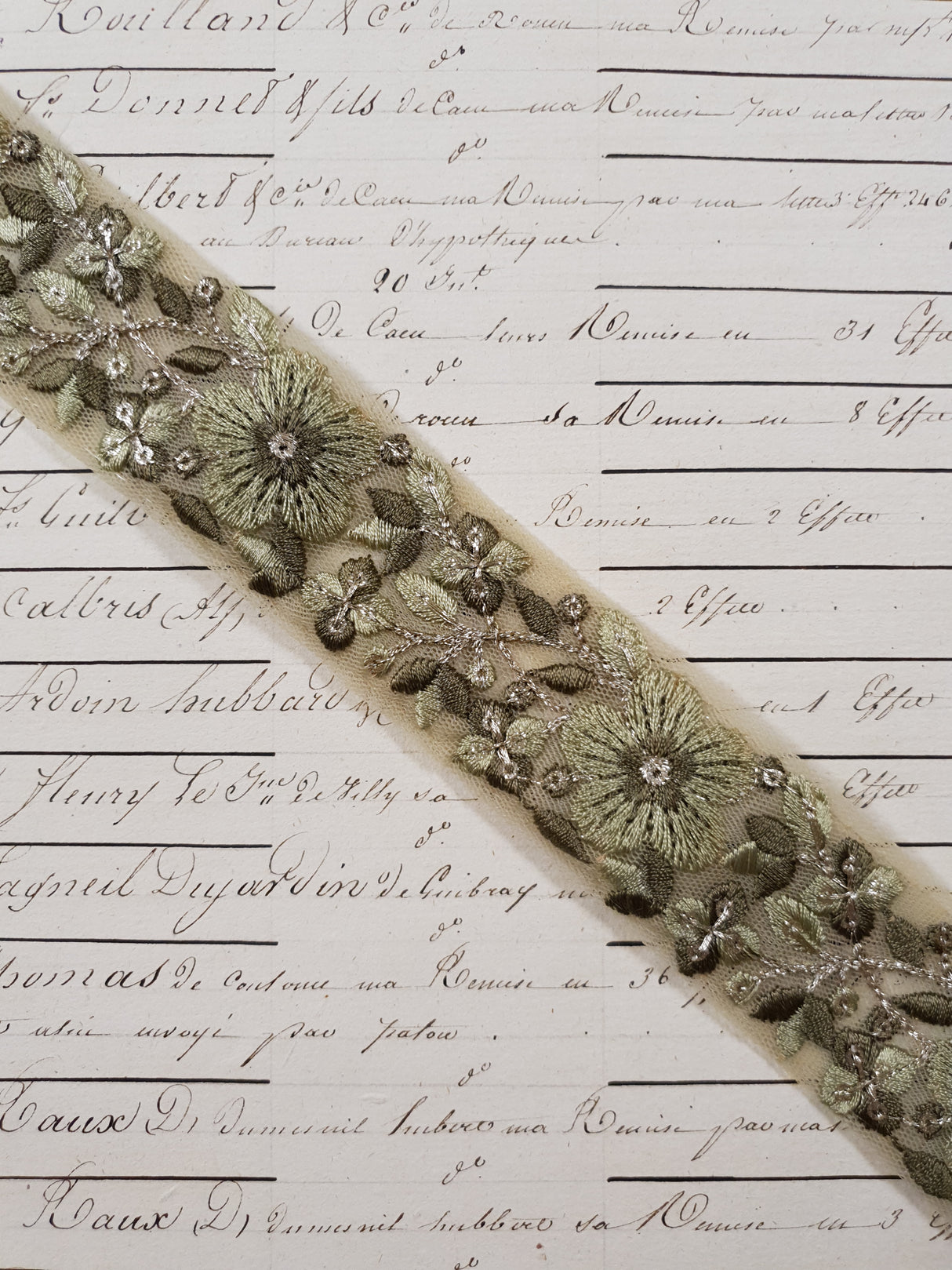 Embroidered Trim - 1 Meter - (ITR-1245)