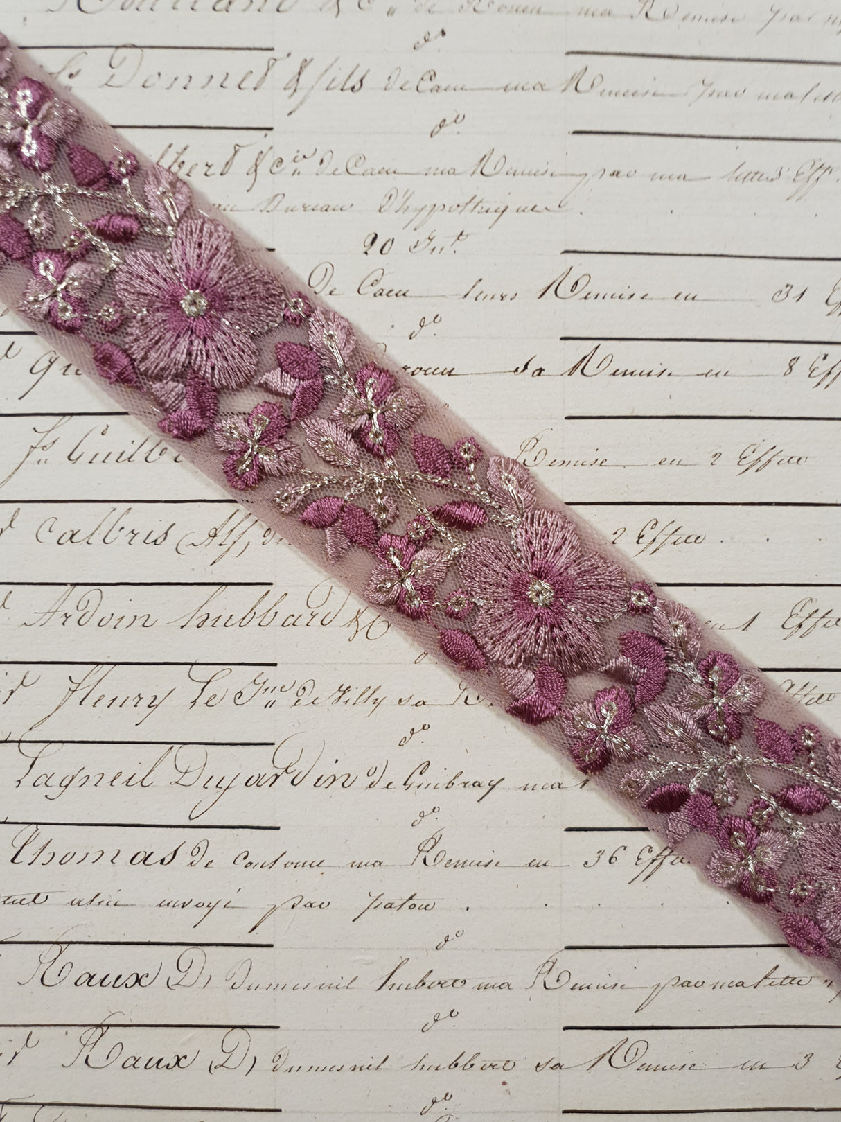 Embroidered Trim - 1 Meter - (ITR-1246)