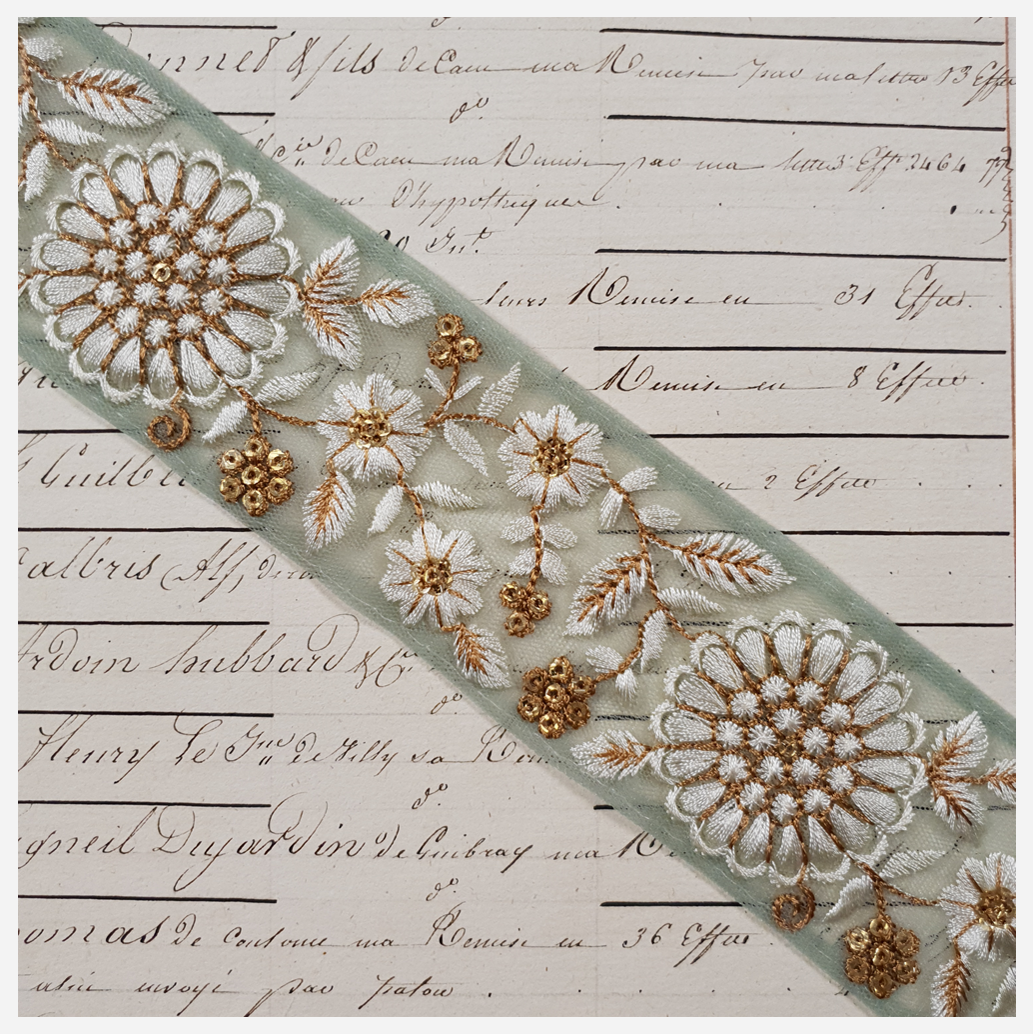 Embroidered Trim - 1 Meter - (ITR-1250)