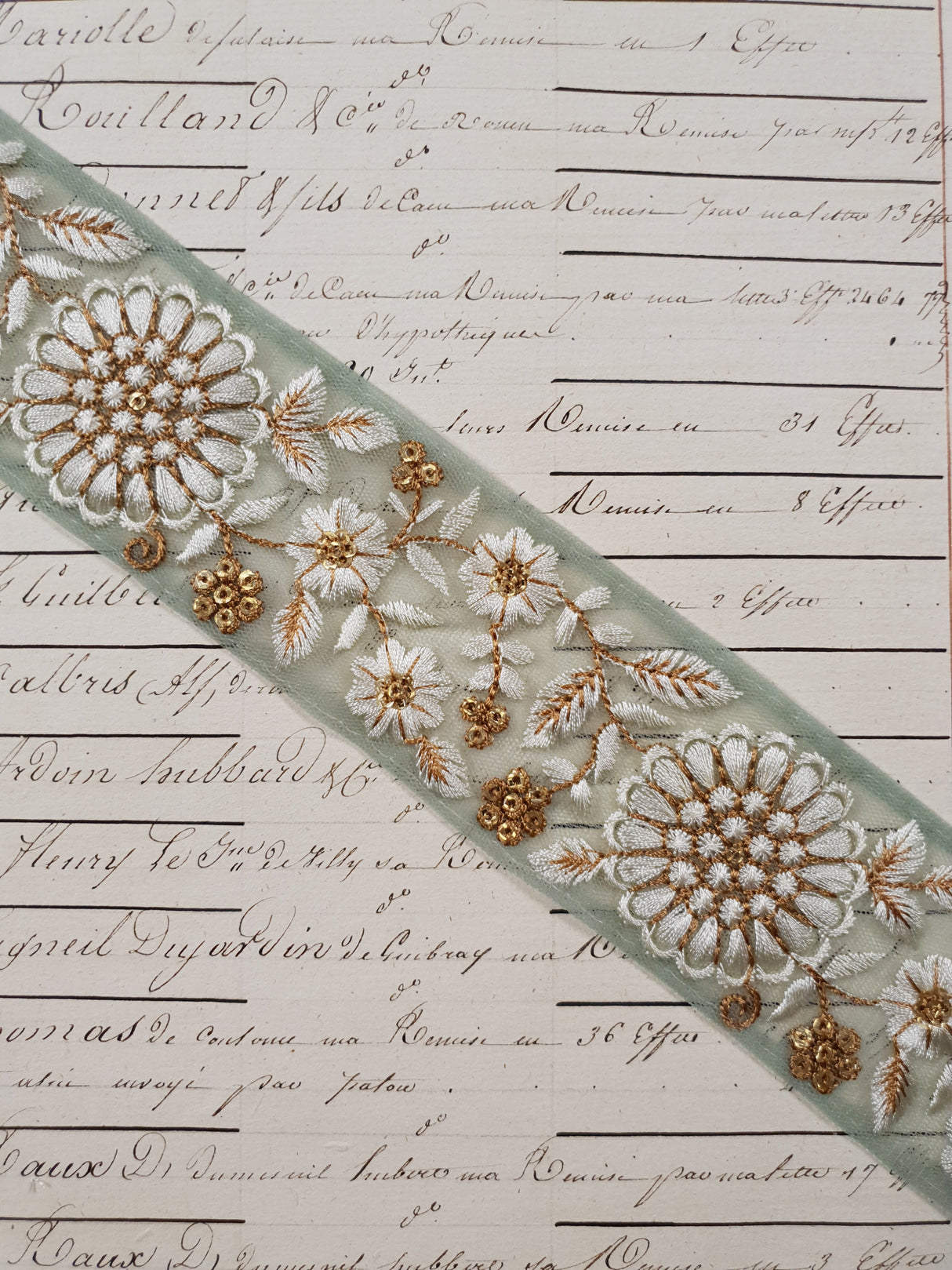 Embroidered Trim - 1 Meter - (ITR-1250)