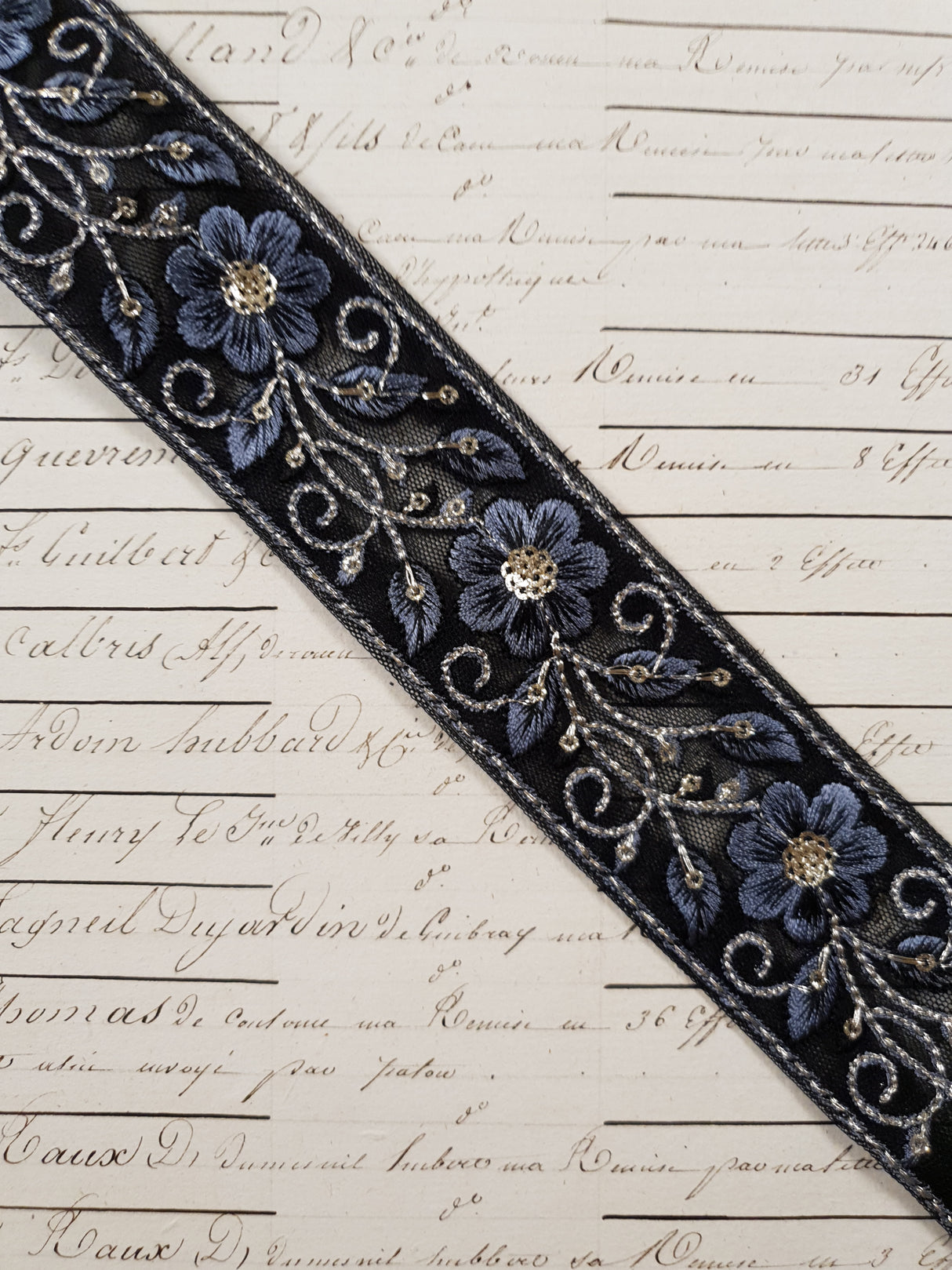 Embroidered Trim - 1 Meter - (ITR-1251)