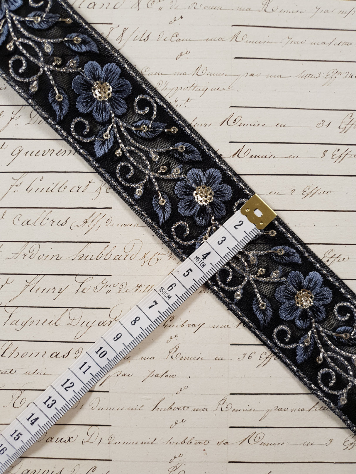 Embroidered Trim - 1 Meter - (ITR-1251)