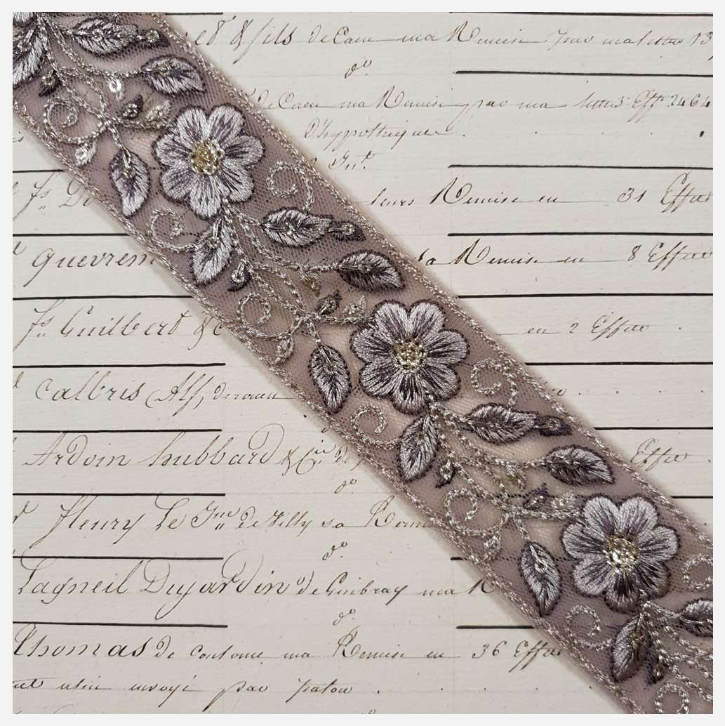 Embroidered Trim - 1 Meter - (ITR-1252)