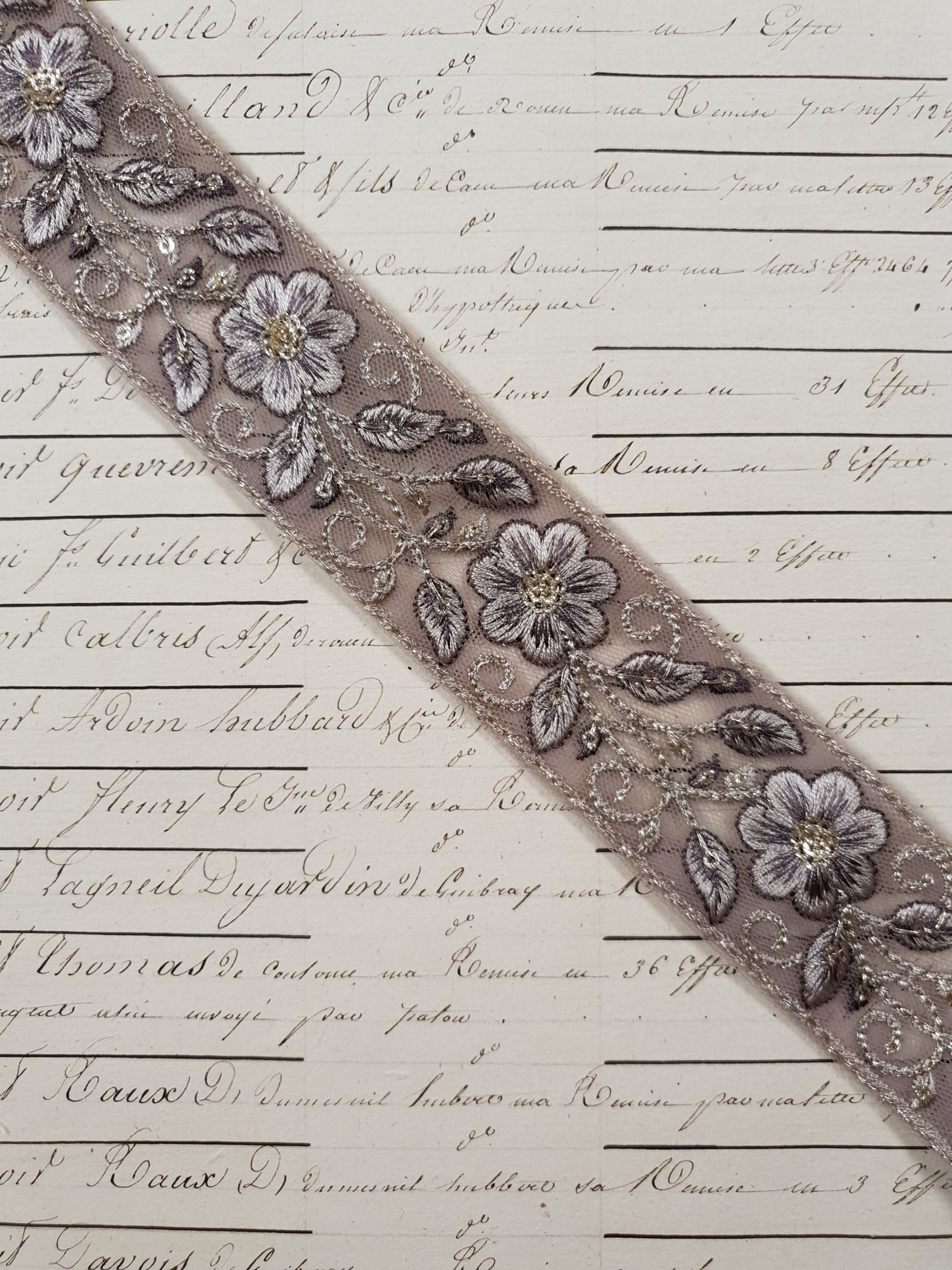 Embroidered Trim - 1 Meter - (ITR-1252)